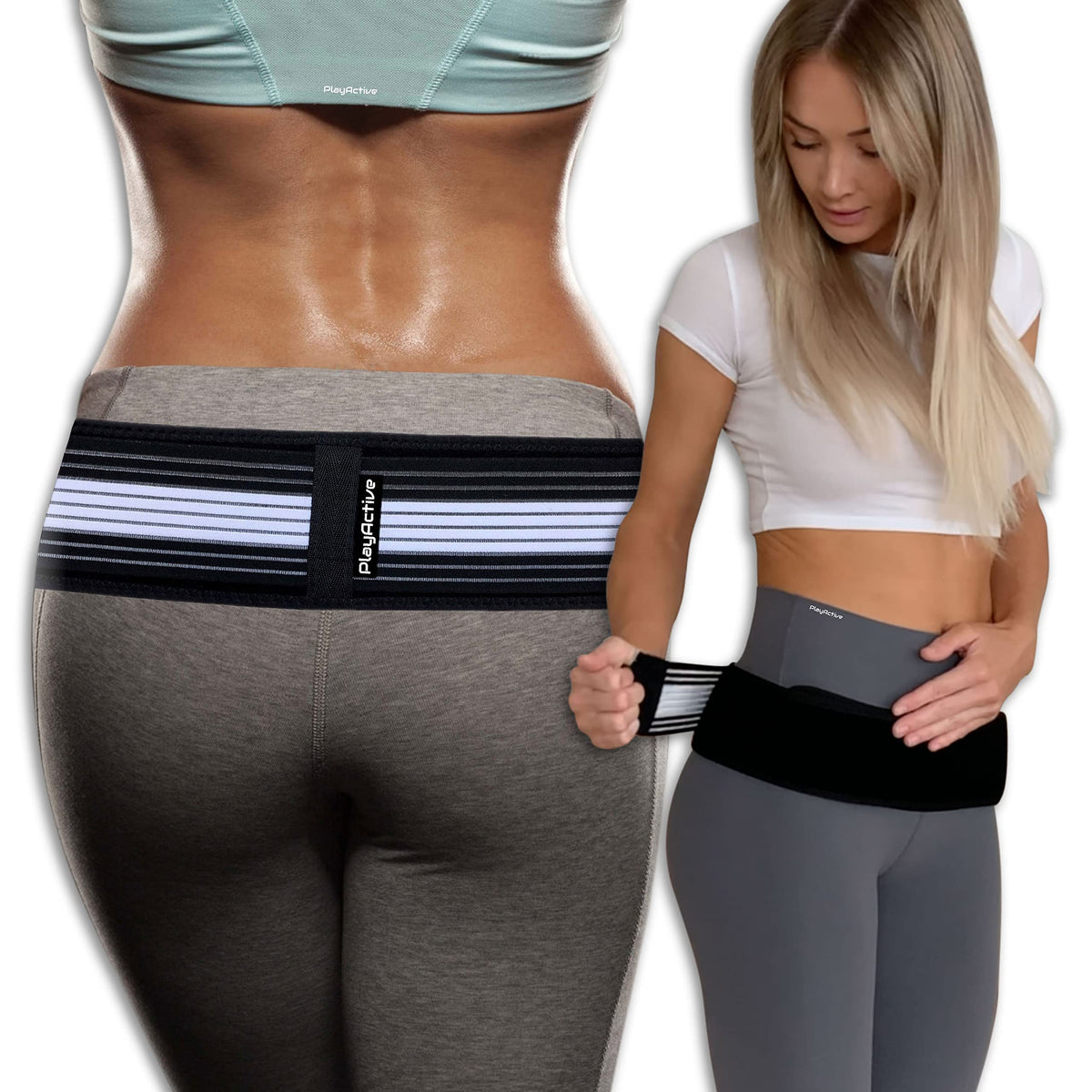 Playactive Sacroiliac Si Joint Hip Belt   Lower Back Support Brace For Men And Women   Hip Braces For Hip Pain   Pelvic Support