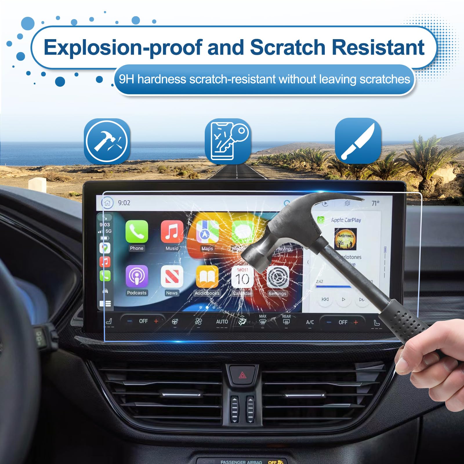 Coleya 2023 2024 Escape Screen Protector For Ford Escape (Active/St Line/St Line Select/St Line Elite/Platinum/Plug In Hybrid) 1