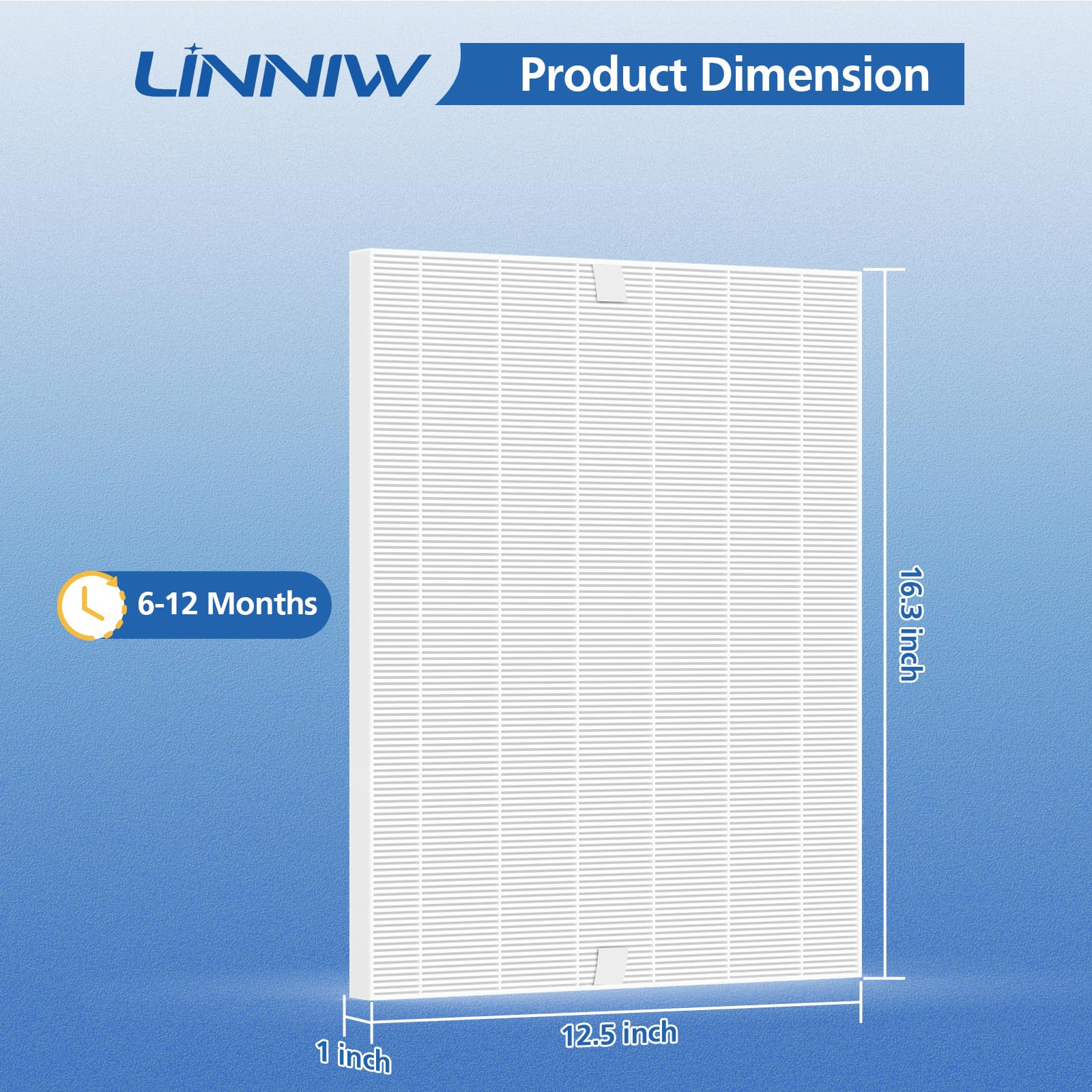 116130 Replacement Filter H Compatible With Winix 5500 2 Air Purifier And Am80 Air Purifier, H13 True Hepa Filter, 3 Pack