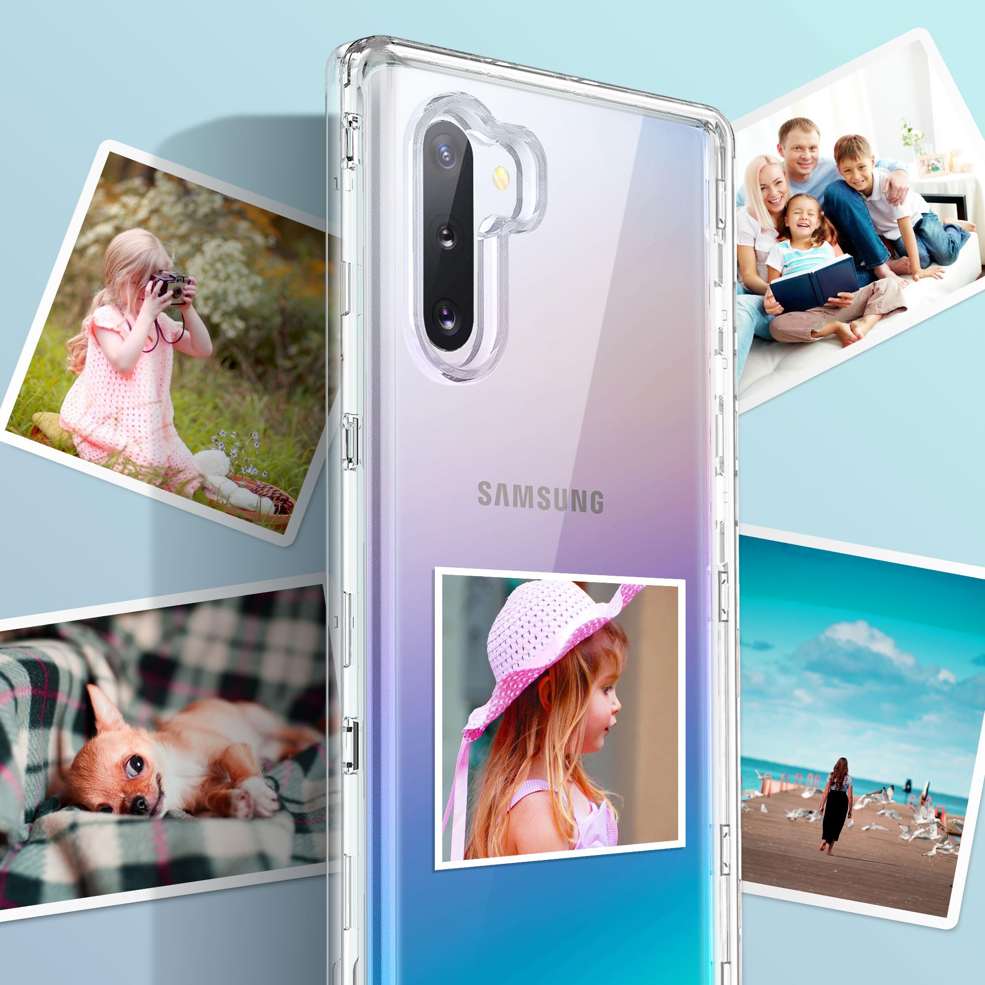 Ulak Galaxy Note 10 Case, Heavy Duty Shockproof Rugged Protection Case Transparent Soft Tpu Protective Cover For Samsung Galaxy