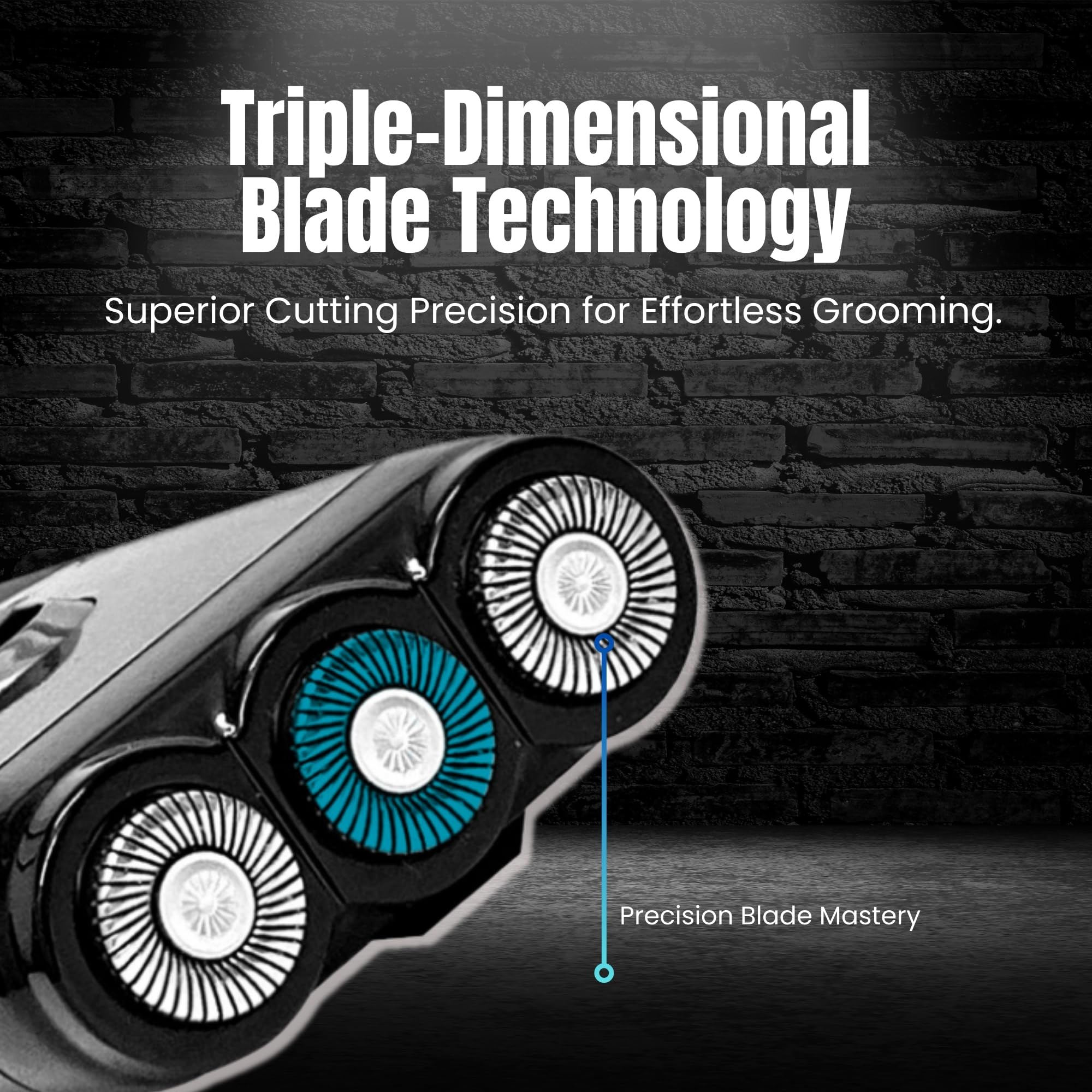 Tacshaver 3D Electric Razor For Men   2 In 1 Trimmer And Electric Shavers For Men   Rechargeable Waterproof Electric Razor   Hea