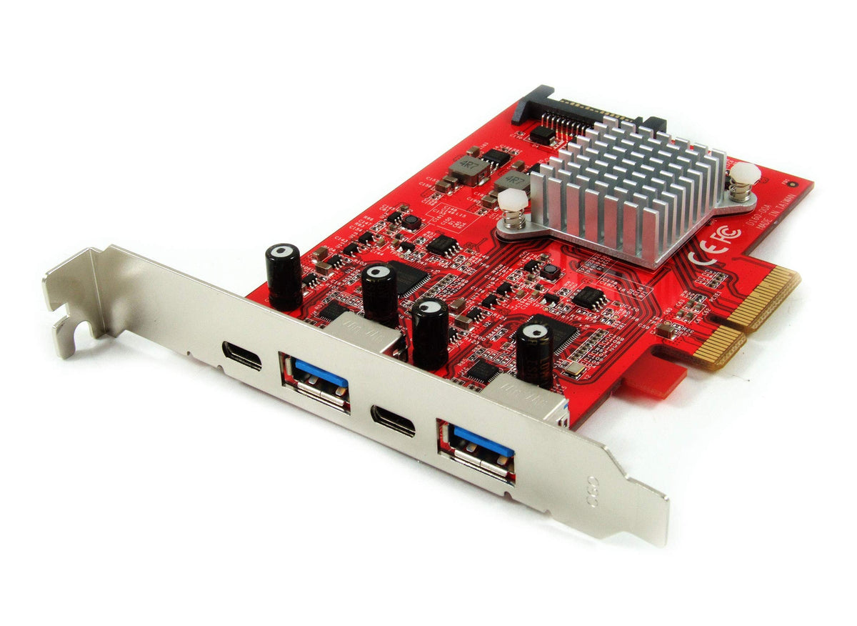 Ableconn Pex Ub160 Usb 3.2 Gen2 (10 Gbps) 4 Port Pcie 3.0 Card (2X Usb C + 2X Usb A)
