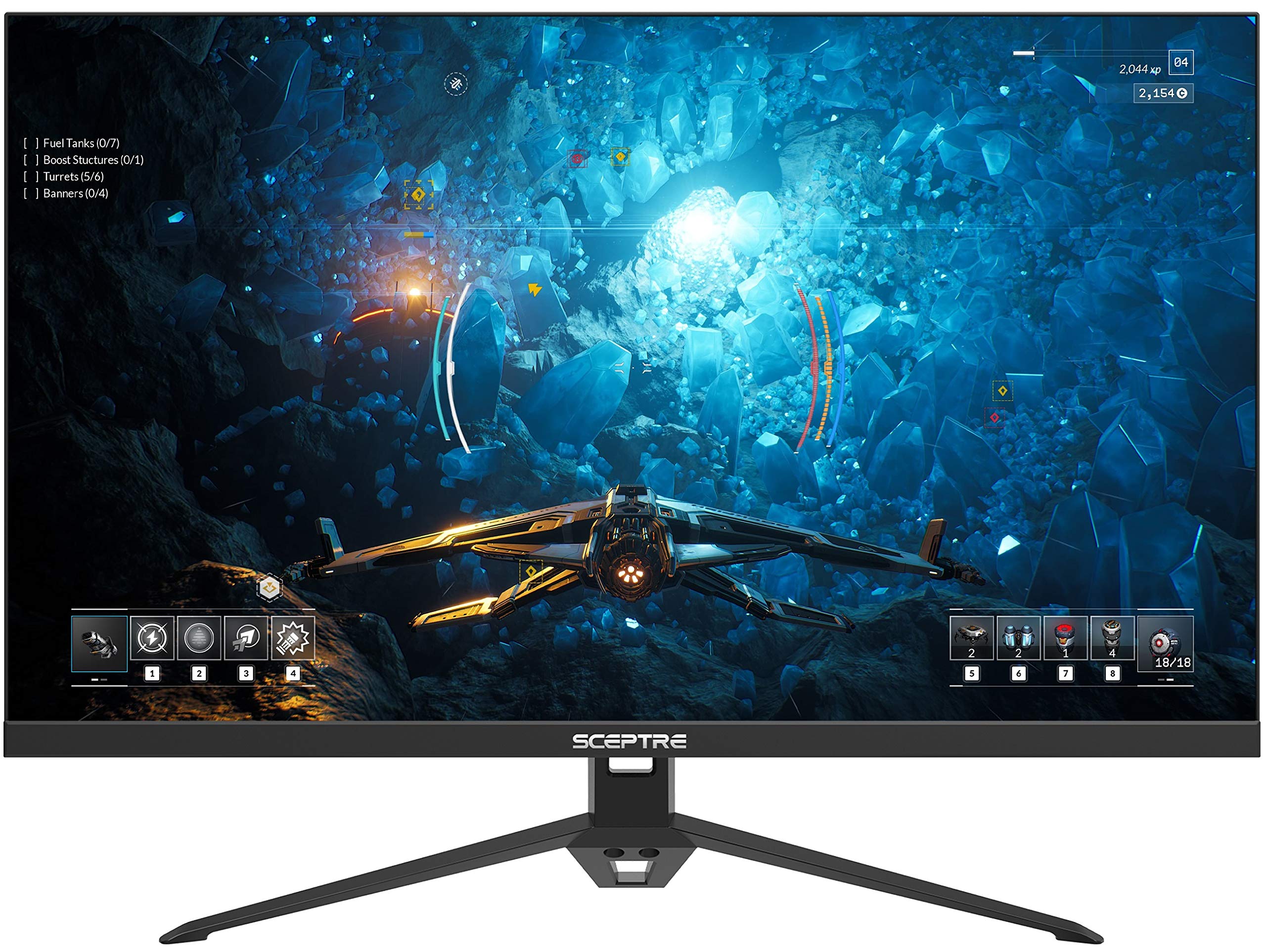 Sceptre 27-Inch Ips Gaming Monitor 165Hz 144Hz Hdmi Displayport 99% Srgb Amd Freesync Fps Rts Build-In Speakers Machine Black