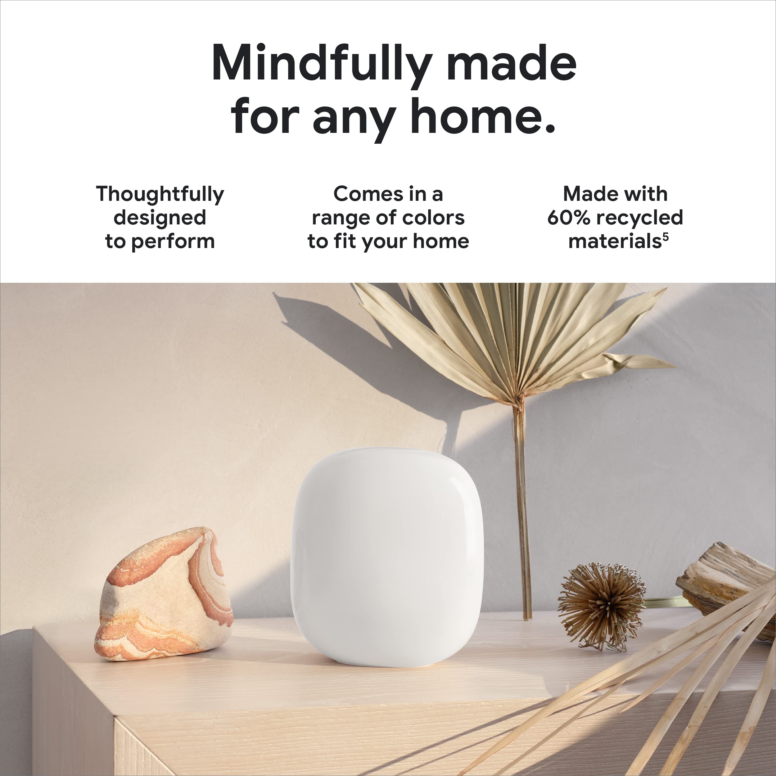 Google Nest Wifi Pro   6E   Reliable Home Wi Fi System With Fast Speed And Whole Home Coverage   Mesh Router   3 Pack   Snow
