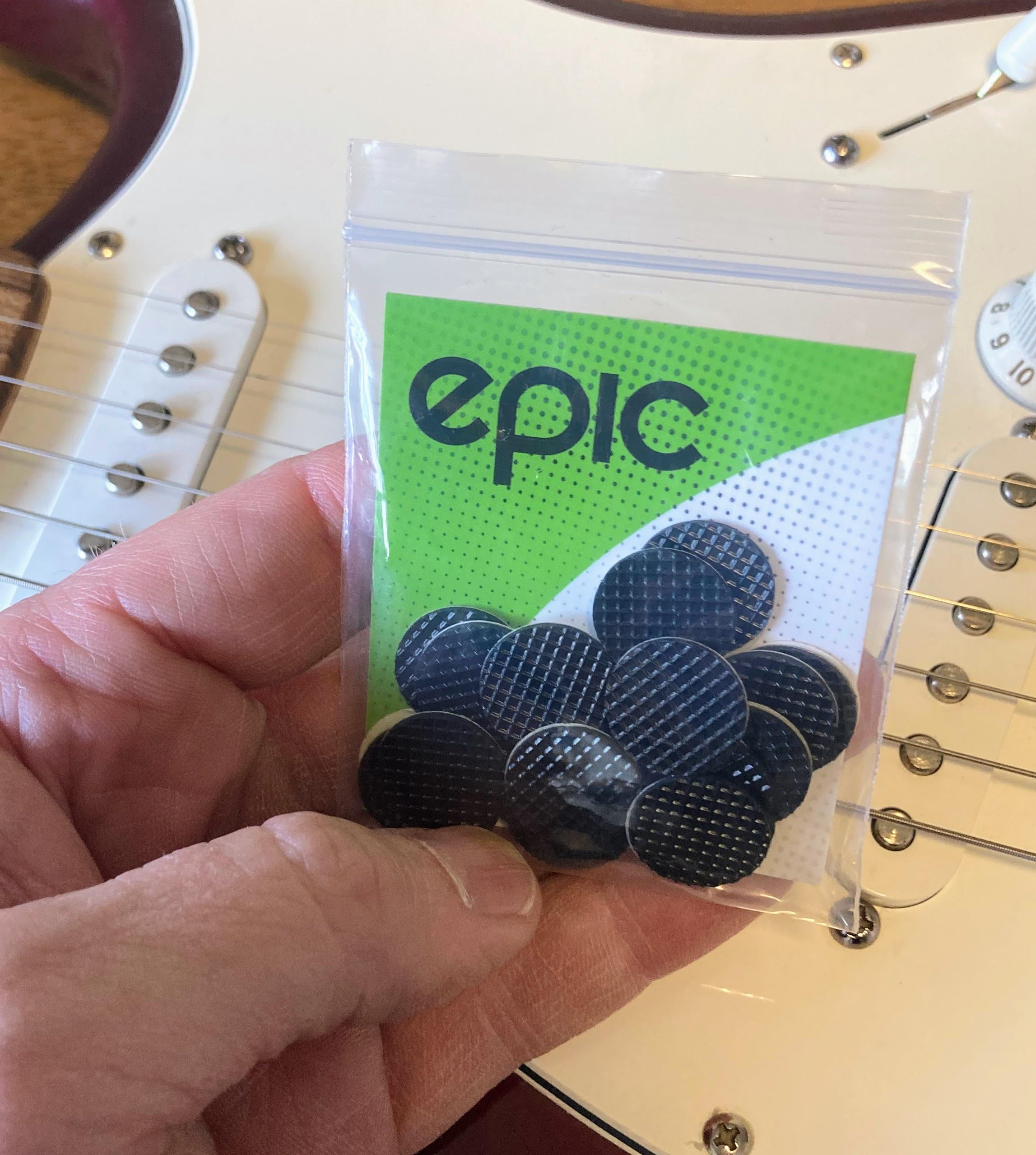 Epic Accessories 20 Pack Grips For Guitar Picks Stop Dropping Your Guitar Picks While Playing Non Sticky Stays In Your Hand Epic
