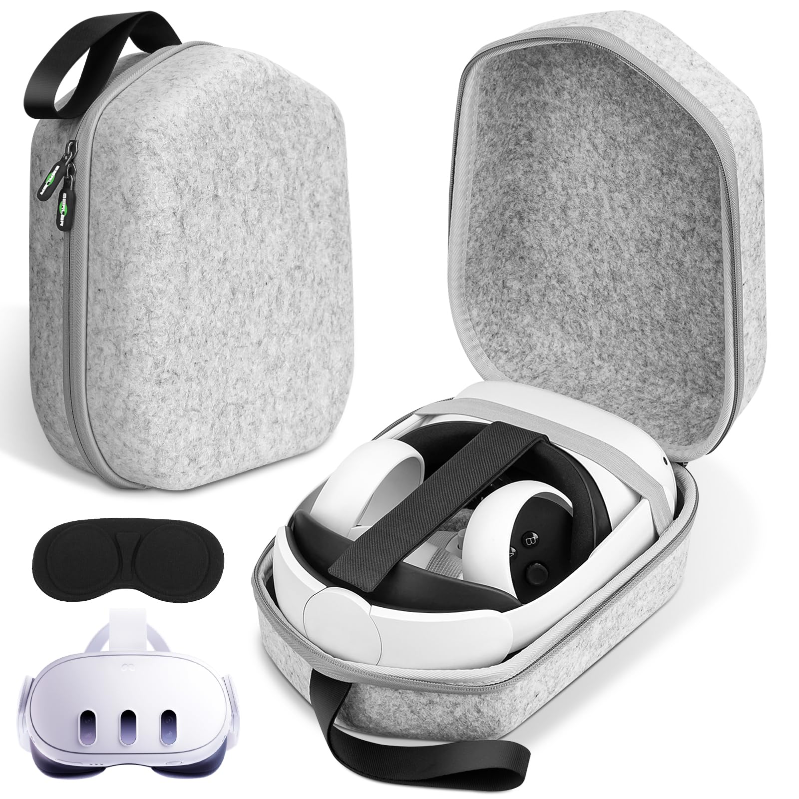 Sarlar Hard Carrying Case Compatible With Meta Oculus Quest 2/Quest 3 Original/Elite Version Vr Gaming Headset And Touch Control