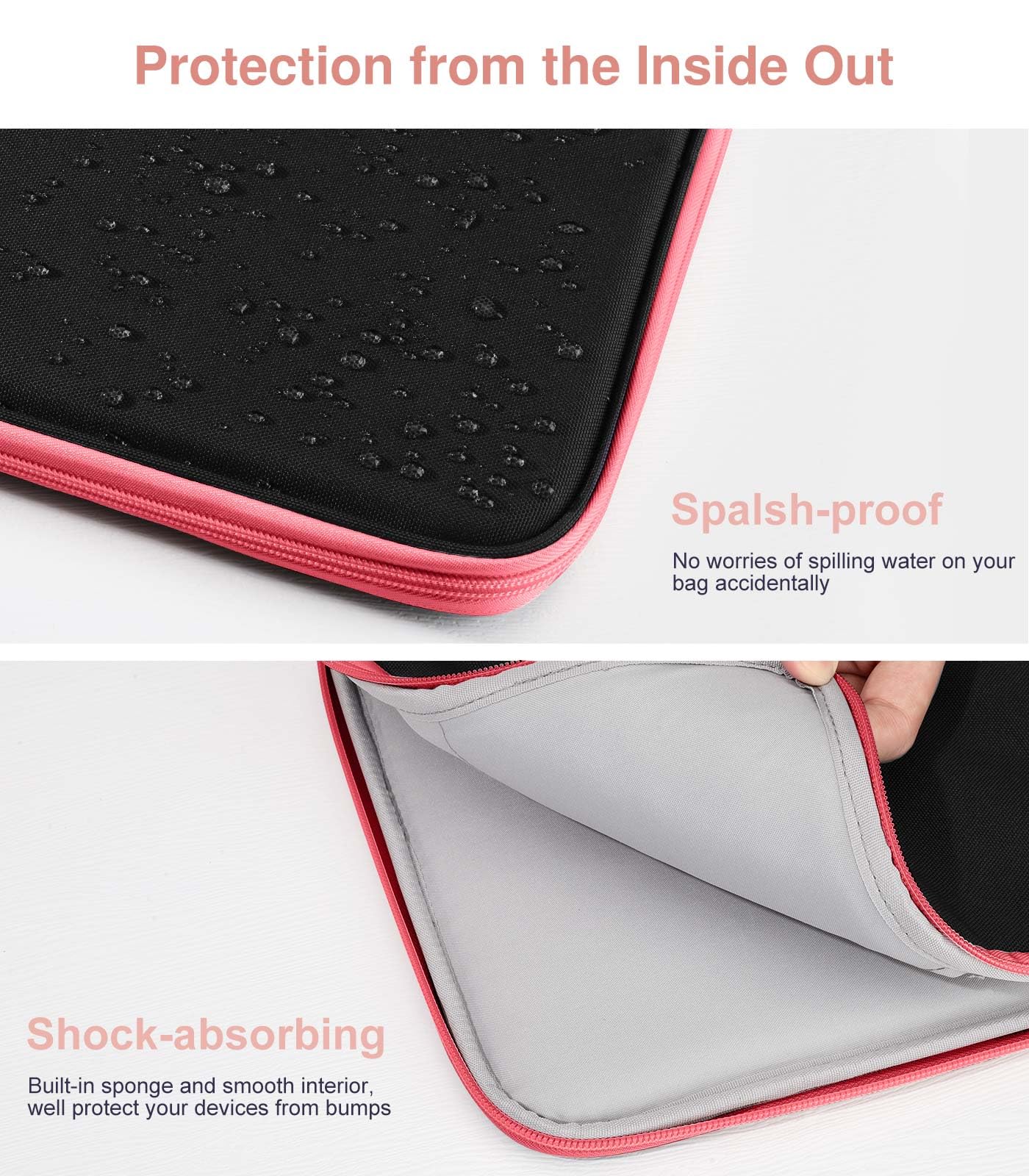 Dadanism 9-11 Tablet Sleeve Organizer Carrying Case With Handle For Ipad 10Th Gen 10.9, I Pad 9/8/7Th Gen 10.2, Ipad Air Pro 11,