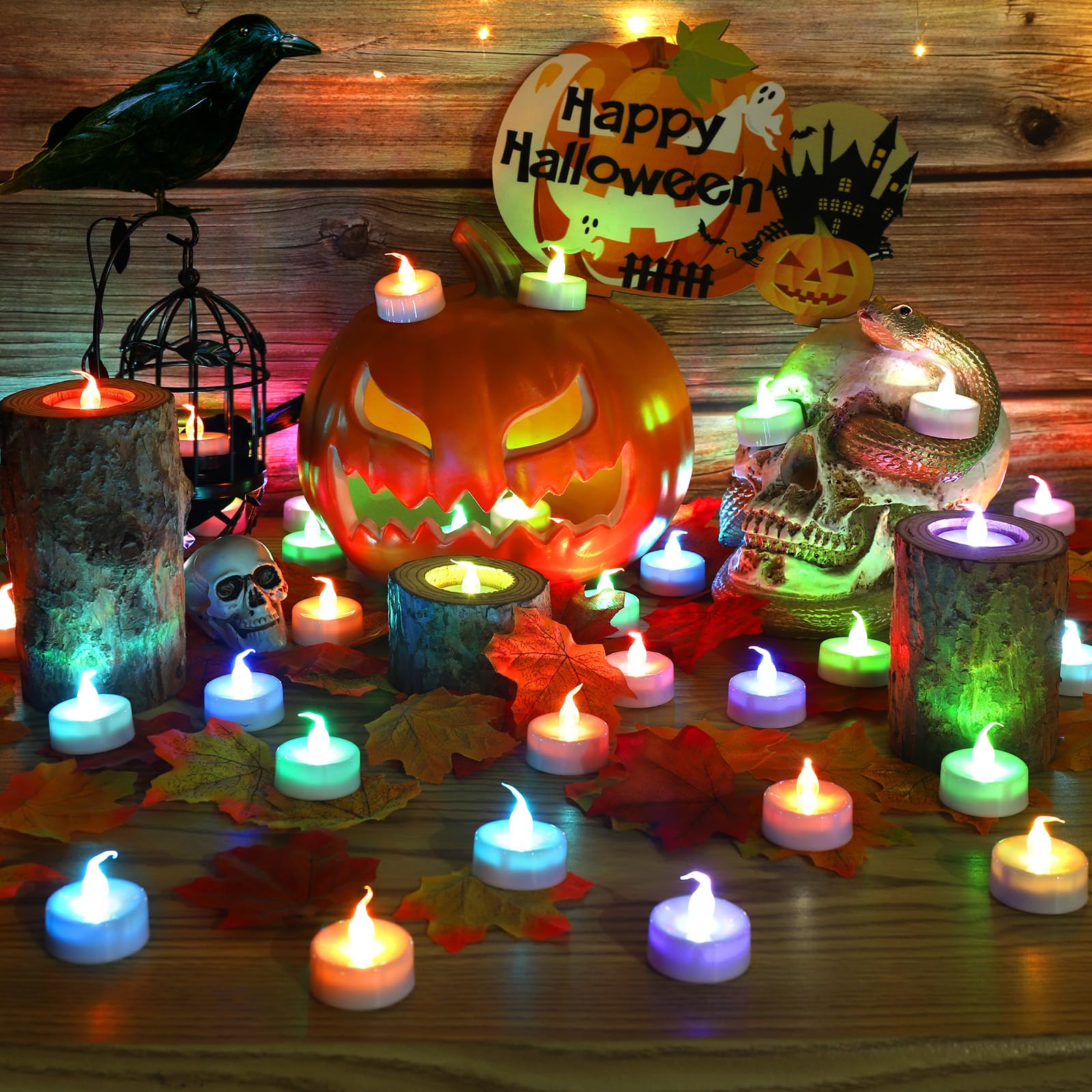 Topstone Color Changing Led Tealight Candles With Remote Control And Timer,Battery Operated Flameless Candle, Votive Candles,Ele