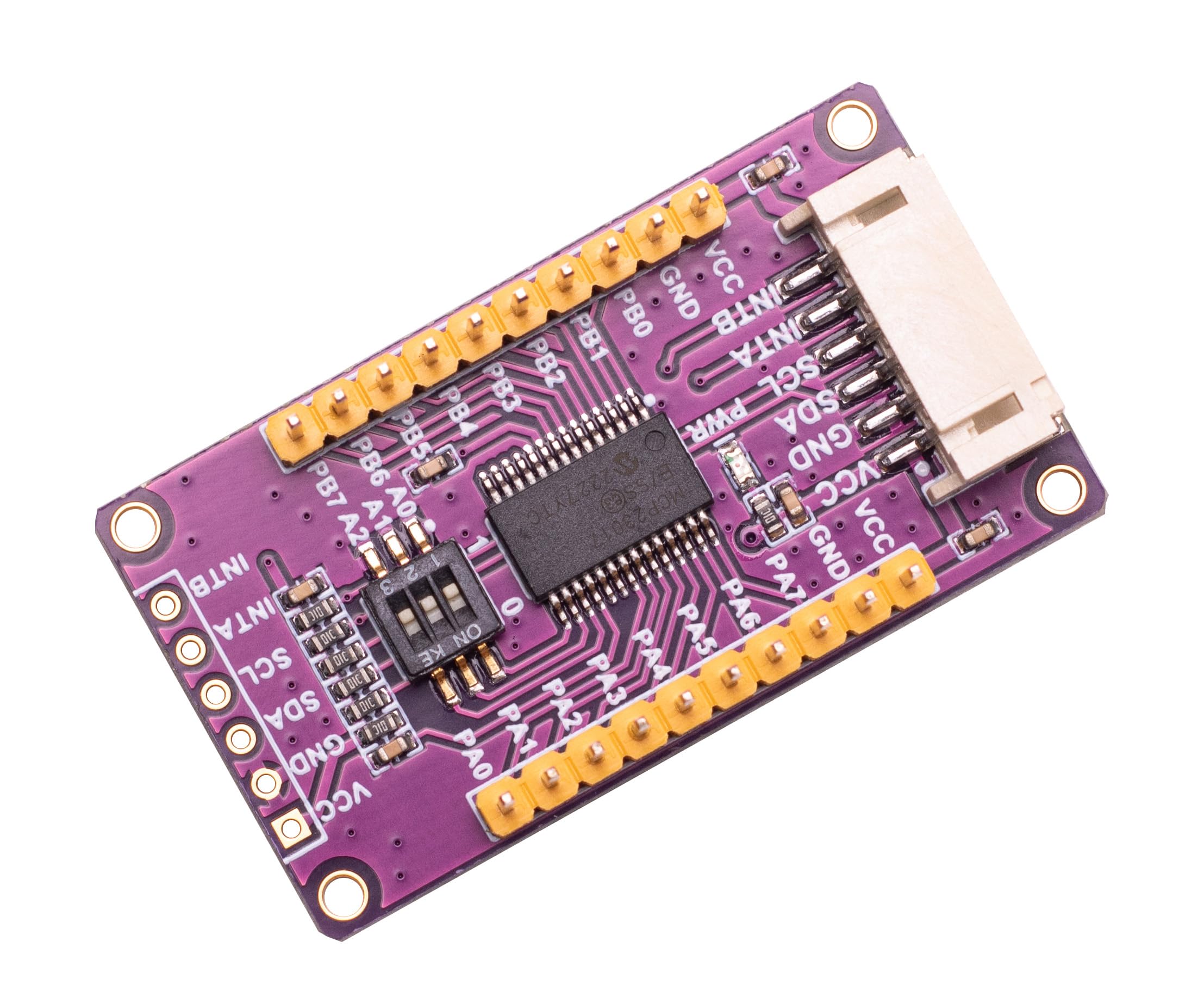 Xicoolee Mcp23017 Io Expansion Board Module I2C Interface Expands 16 I/O Pins Supports For Raspberry Pi For Arduino Stm32 Onboar