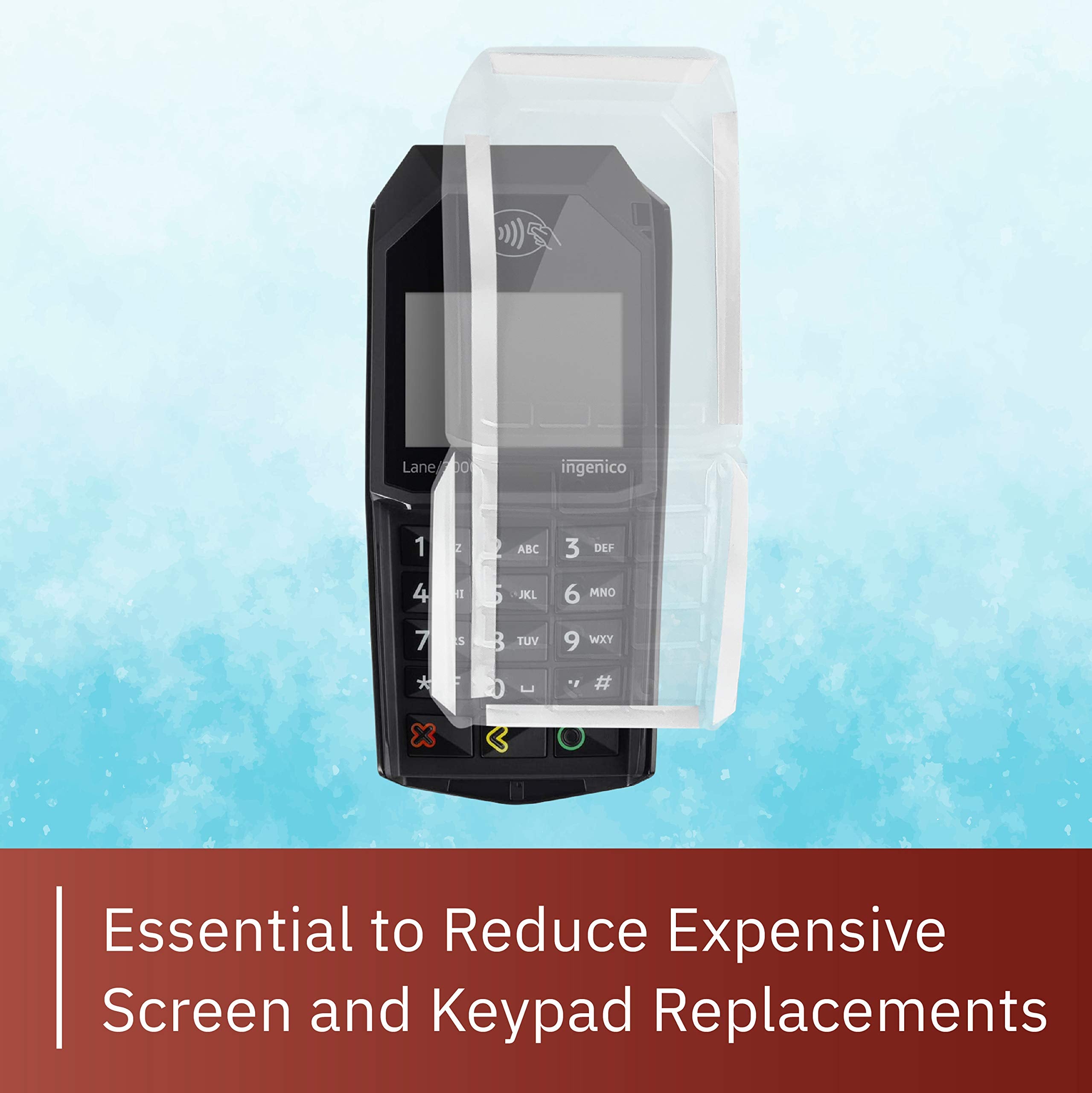 Discount Credit Card Supply Ingenico Lane/3000 Terminal Protective Spill Cover