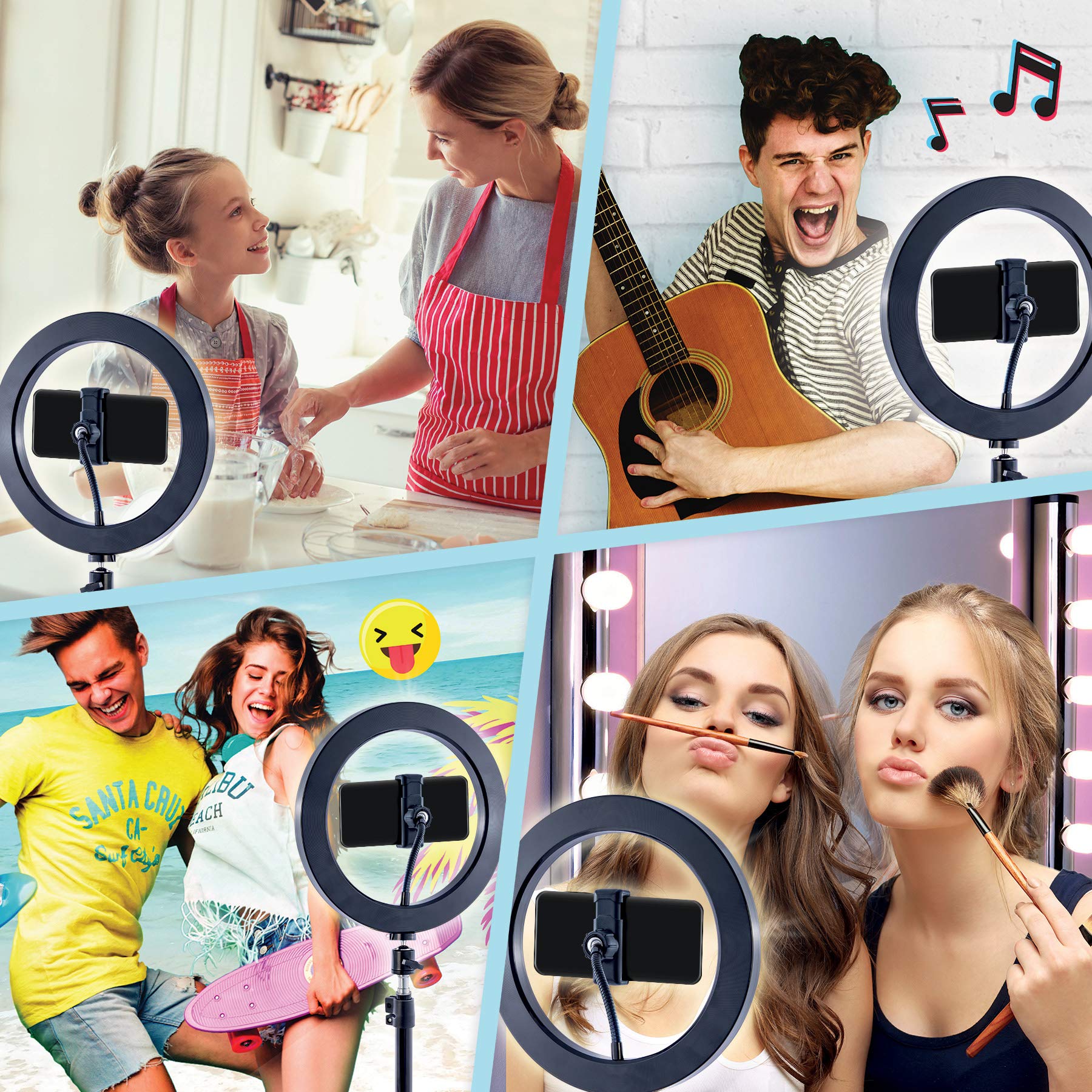 Canal Toys So Diy Tiktok Instagram Youtube Ring Light With Green Screen And Phone Mount Tripod. Studio Creator Influencer Video