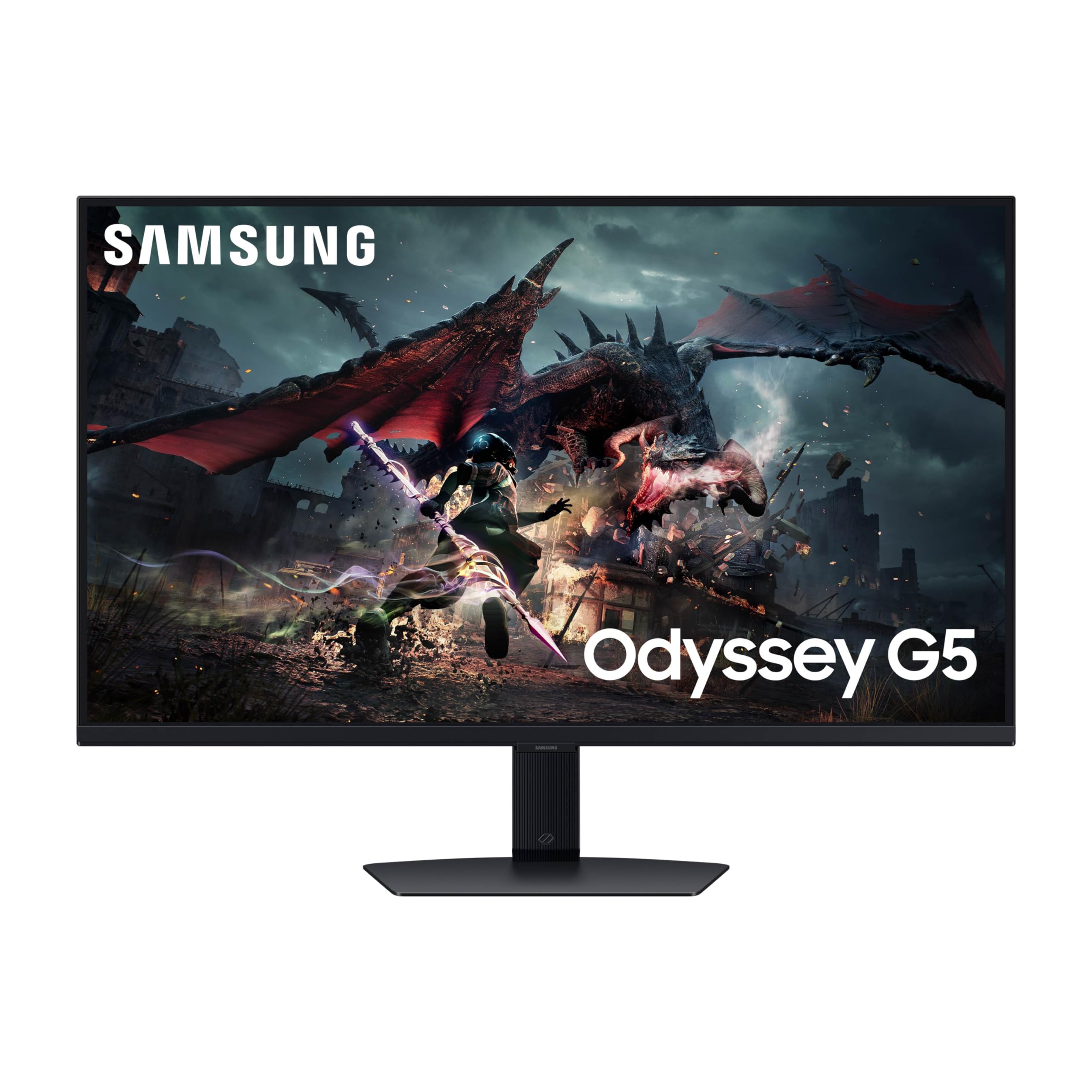 Samsung 32 Inch Odyssey G50D Series Qhd Fast Ips Gaming Monitor, 1Ms, Vesa Displayhdr 400, 180Hz, Amd Freesync, Adjustable Stand