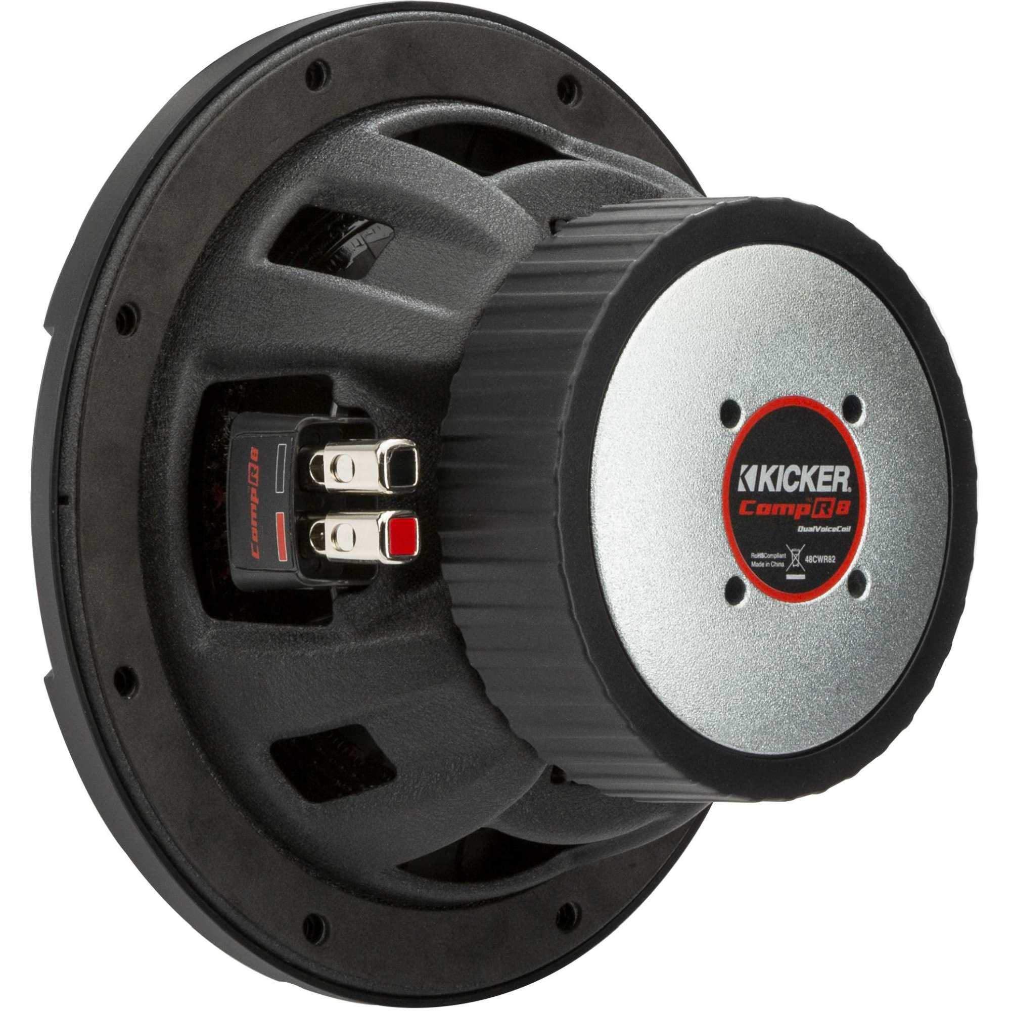 Kicker 48Cwr82 Compr 8'' Subwoofer, Dvc, 2 Ohm