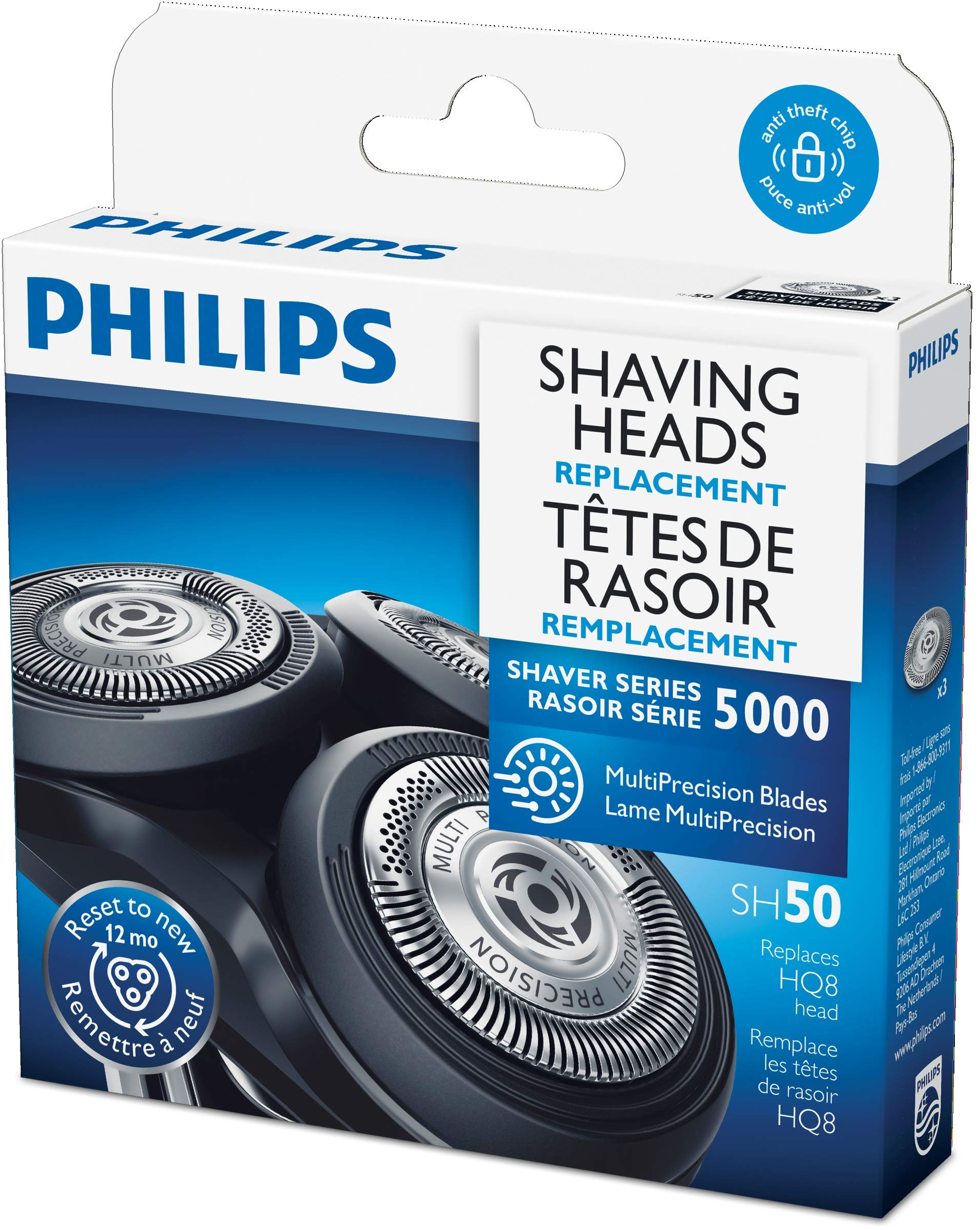 Philips Replacement Shaver Blades For Shaver Series 5000, Sh50/53