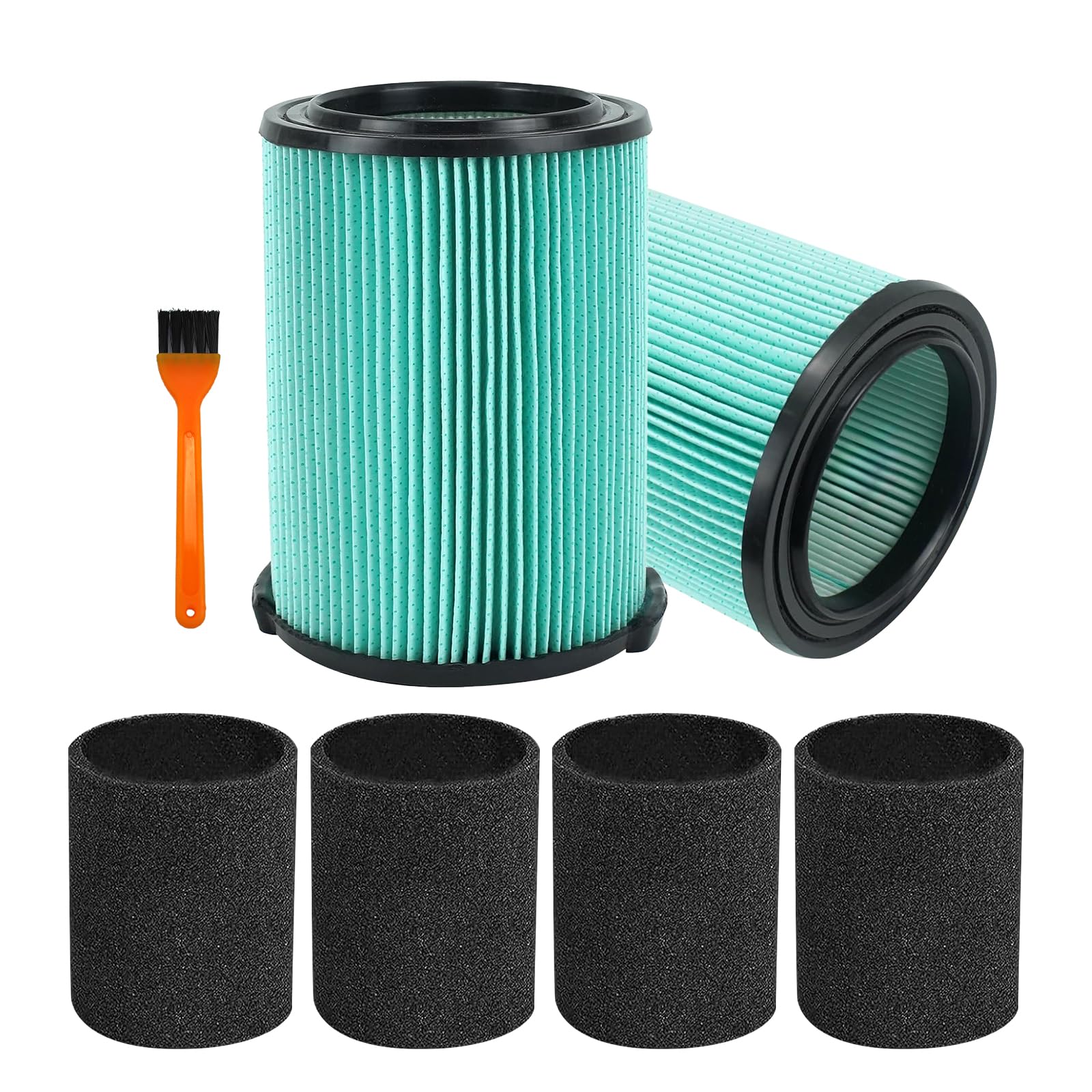 ATXKXE VF6000 Wet or Dry Replacement Filter for Ridgd 5-20 Gallon Vacuums WD5500 WD0671 WD6425 WD7000 WD1280 WD1851 WD1680 WD195