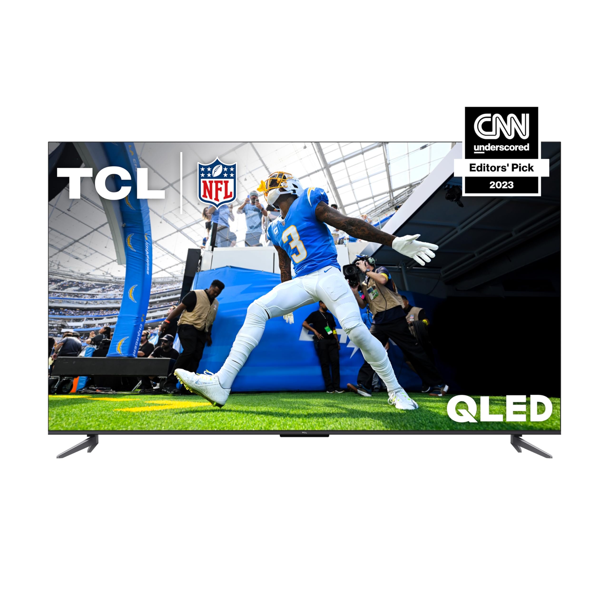 TCL 55Inch Q6 QLED 4K Smart TV with Google (55Q650G, 2023 Model) Dolby Vision, Atmos, HDR Pro+, Game Accelerator Enhanced Gamin