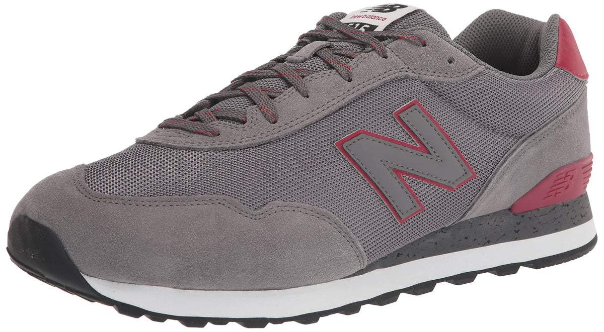 New Balance Mens 515 V3 Sneaker, Castlerockcrimsonwhite, 8 X Wide