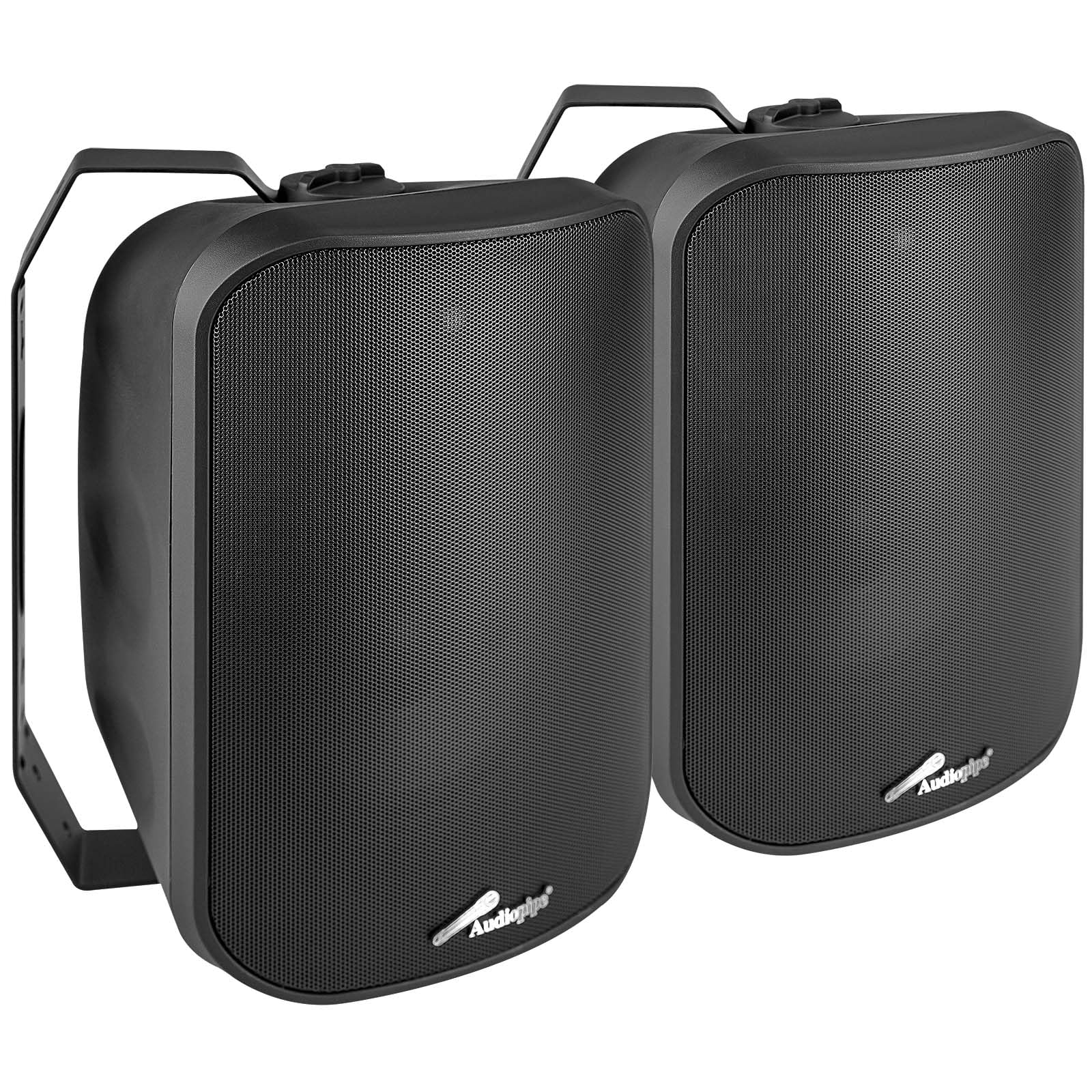 Audiopipe 6.5    2 Way Indoor/Outdoor Weatherproof Loudspeaker (Odp 653 Blk), Black, Monitor Speaker, 2 Way, 100 Watts, 8 Ohms,