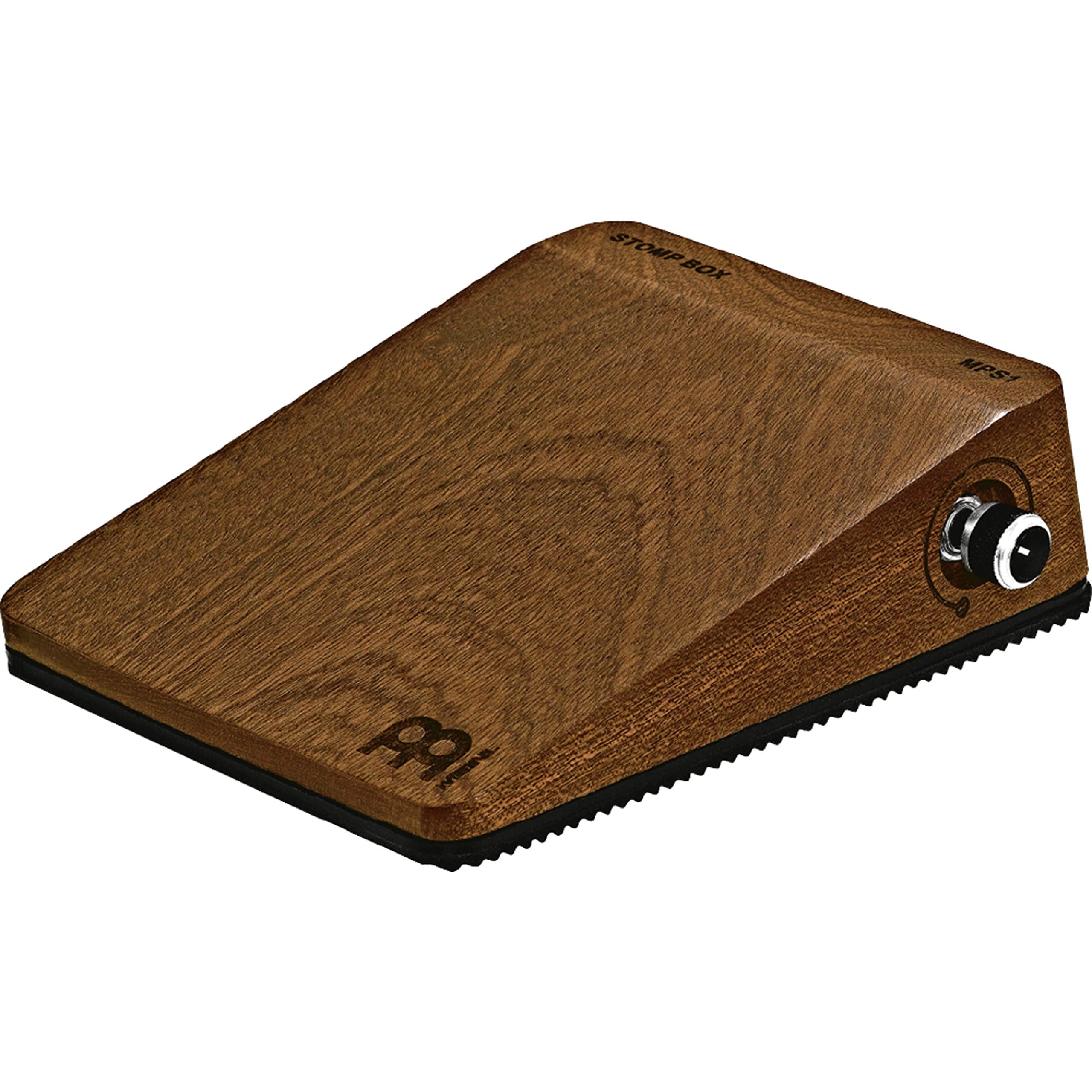 Meinl Percussion Analog Stomp Box For Multi Instrumentalists With Passive Piezo Pickup � Create Rhythmic Patterns � Features Mahogany Body And Quarter Inch Input/Output Jacks, Brown (Mps1)