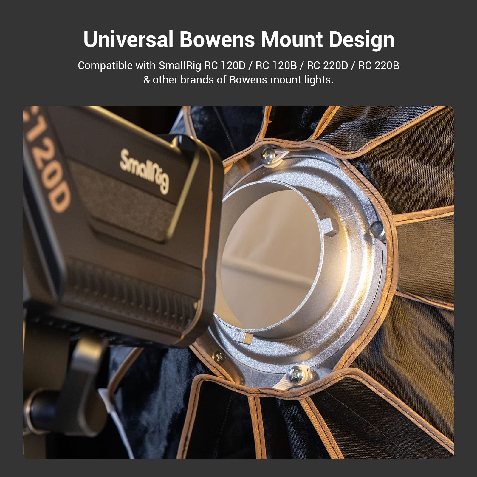 Smallrig Lantern Softbox Quick Release One Step, Light Modifier With Fabric Barn Doors, Softbox Diffuser For Smallrig Video Ligh