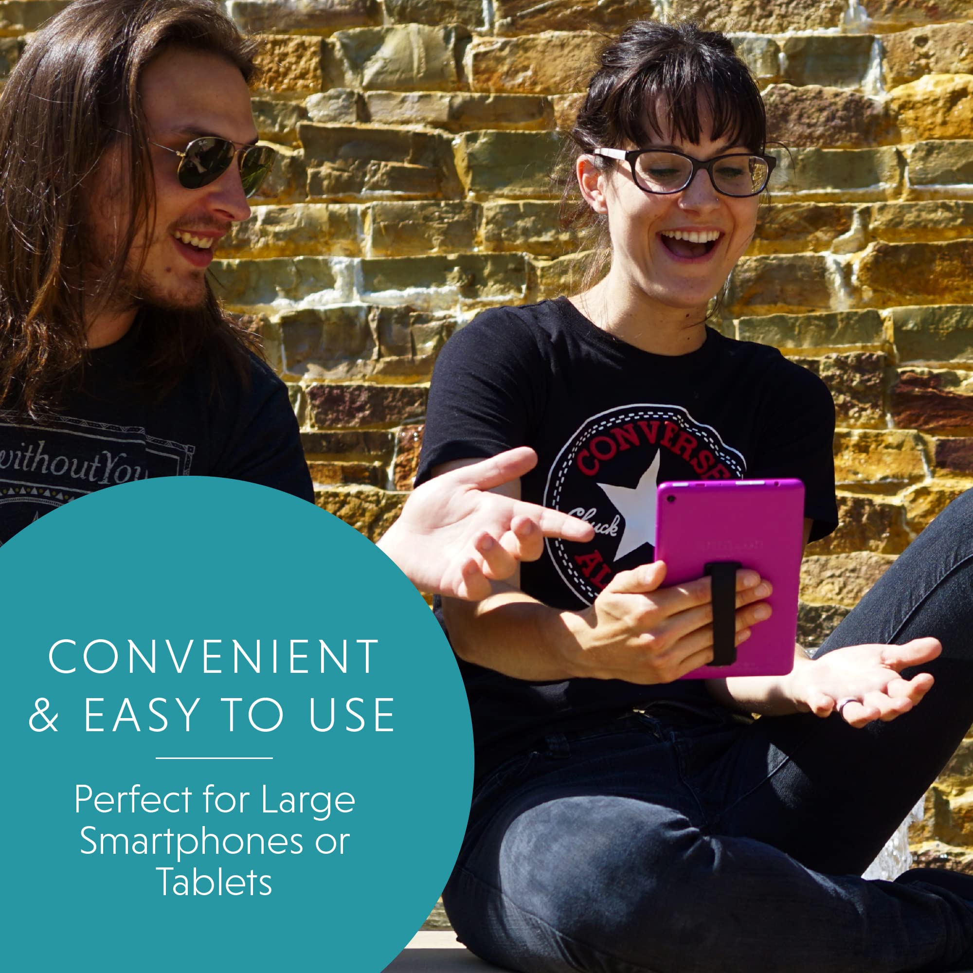 Lovehandle Carbon Fiber Design Duo Grip For Most Smartphones And Tablets   Elastic Phone Strap With Black Base   Combo Phone Gri