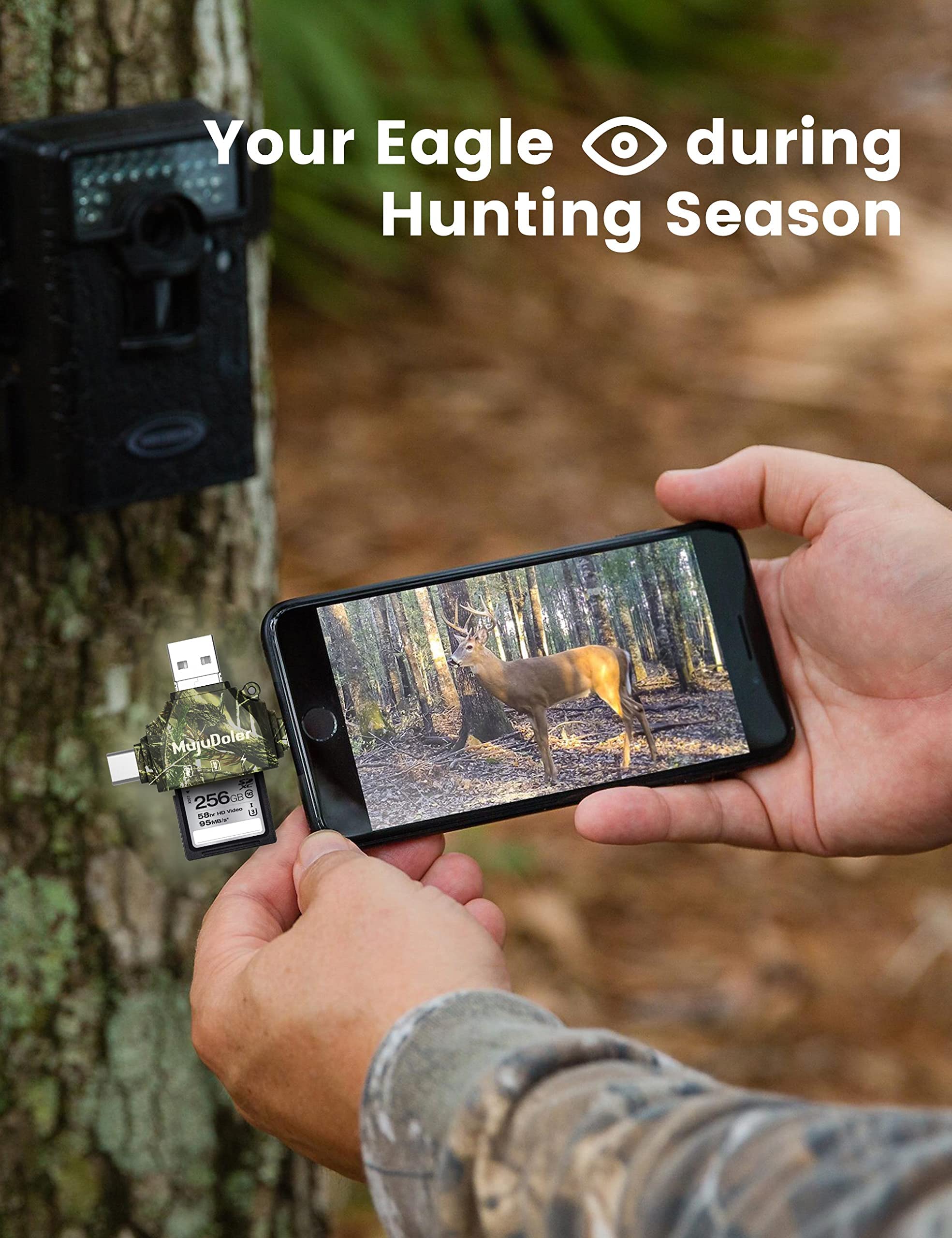 Sd Card Reader Trail Camera Viewer Mujudoler Sd Card Reader For Iphone Ipad, Game Camera Card Reader Hunting Trail Camera Viewer