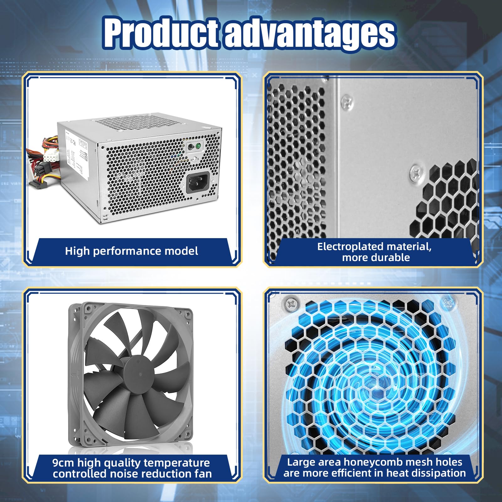 Upgraded Hu460Am 01 Wc1T4 D460Am 03 460W Power Supply Compatible With Dell Xps 8930 8920 8910 8900 8700 8300 Alien Ware Aurora R