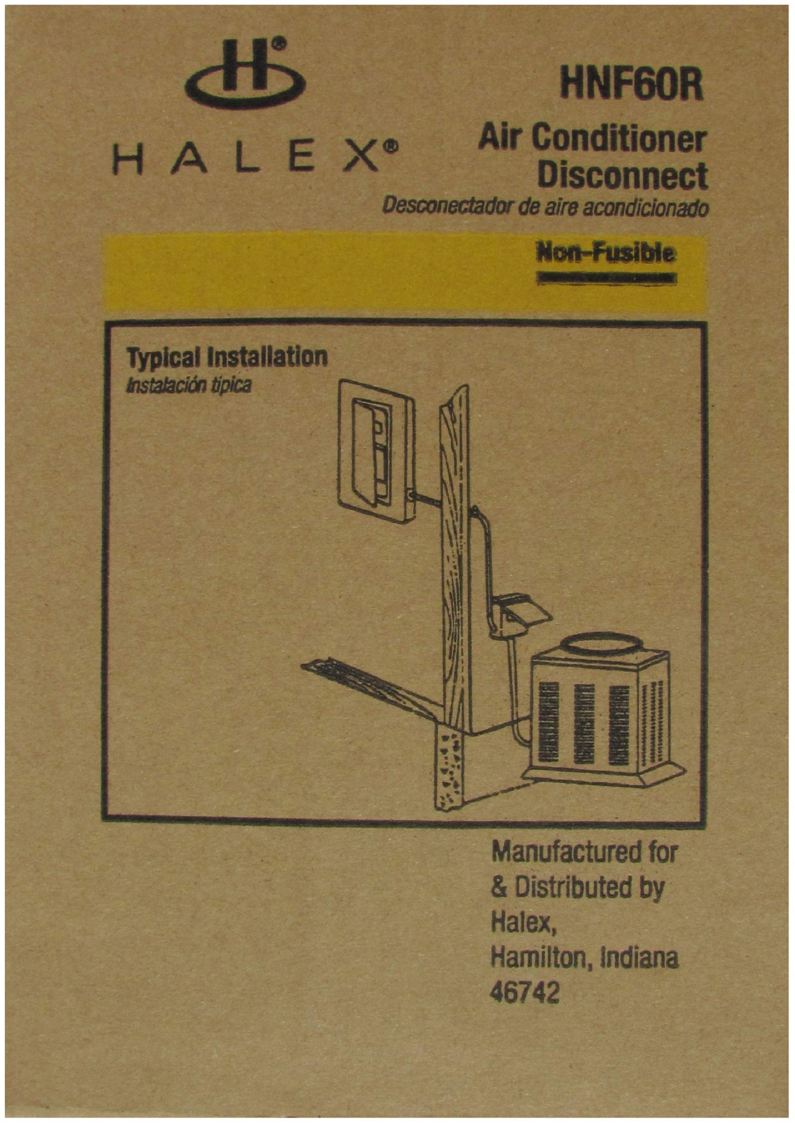 Halex   60 Amp 120/240 Volt Non Fuse Metallic Ac Disconnect   Hnf60R A   1 Per Pack   Ansi Certified & Ul Listed