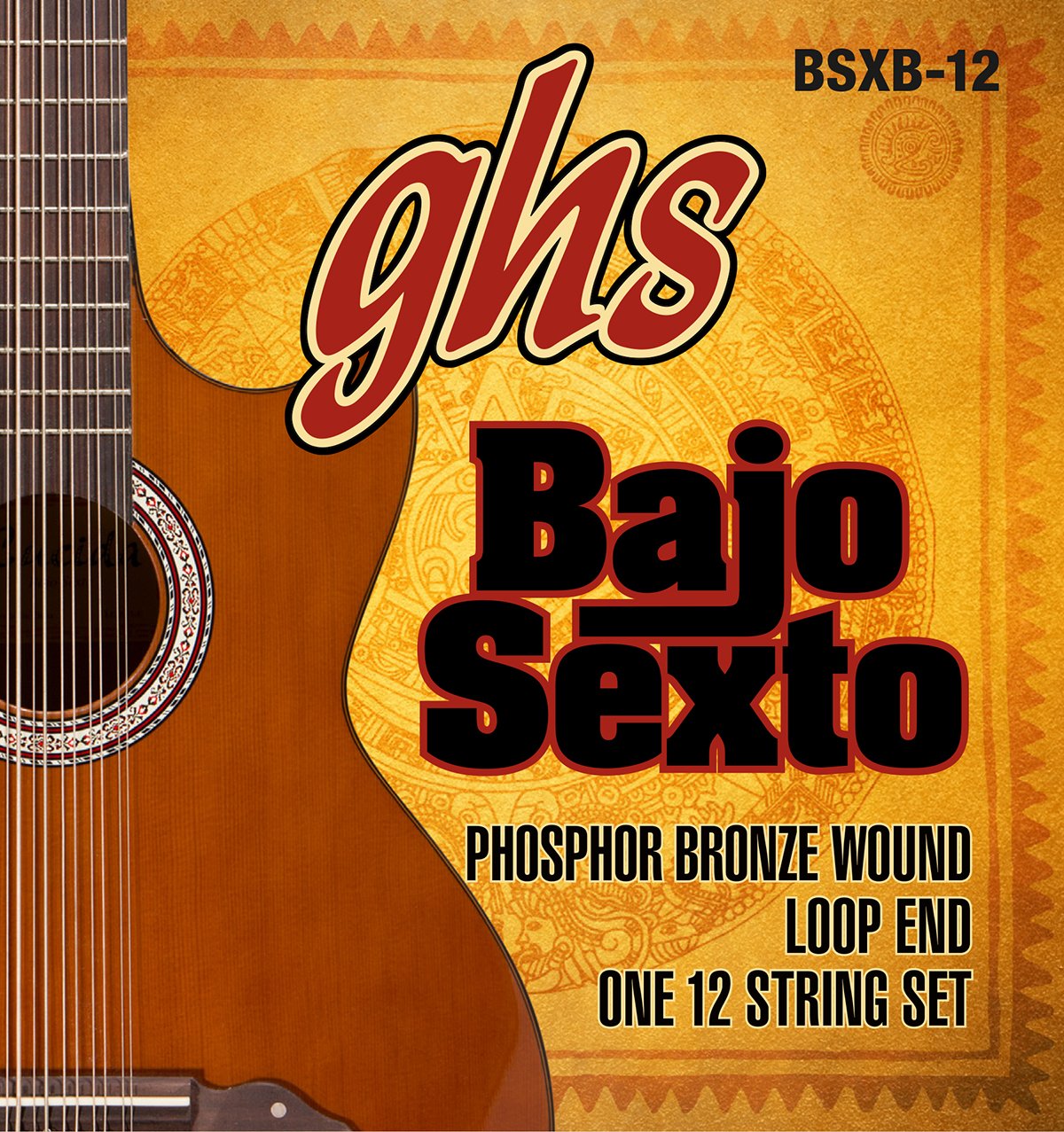 Ghs Strings Bsxb 12 Ghs Phosphor Bronze Bajo Sexto   Phosphor Bronze Bajo Sexto   12 String Set