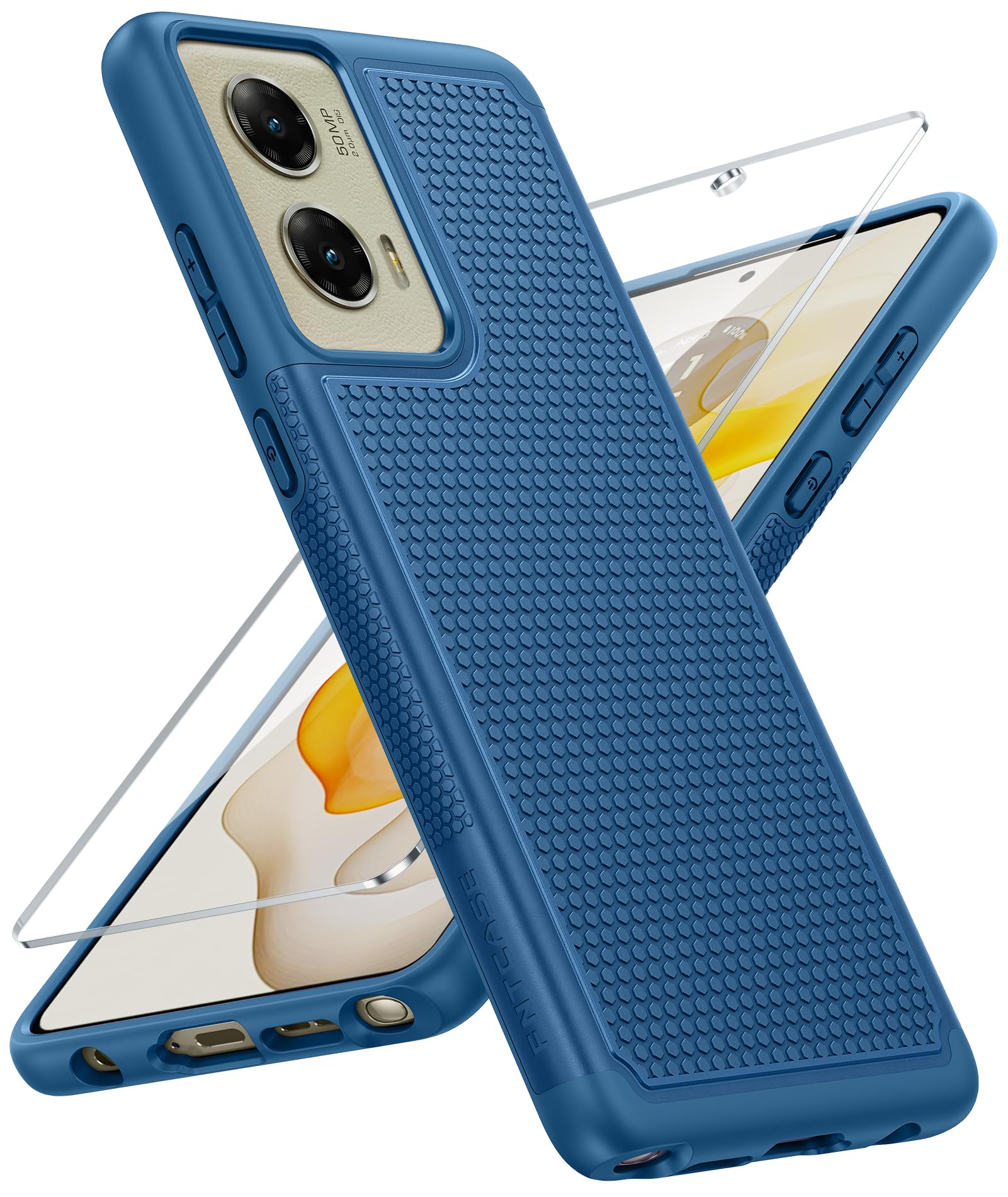 Fntcase For Motorola Moto G Stylus 5G 2024 Case: Dual Layer Protective Heavy Duty Cell Phone Cover Shockproof Rugged With Non Sl