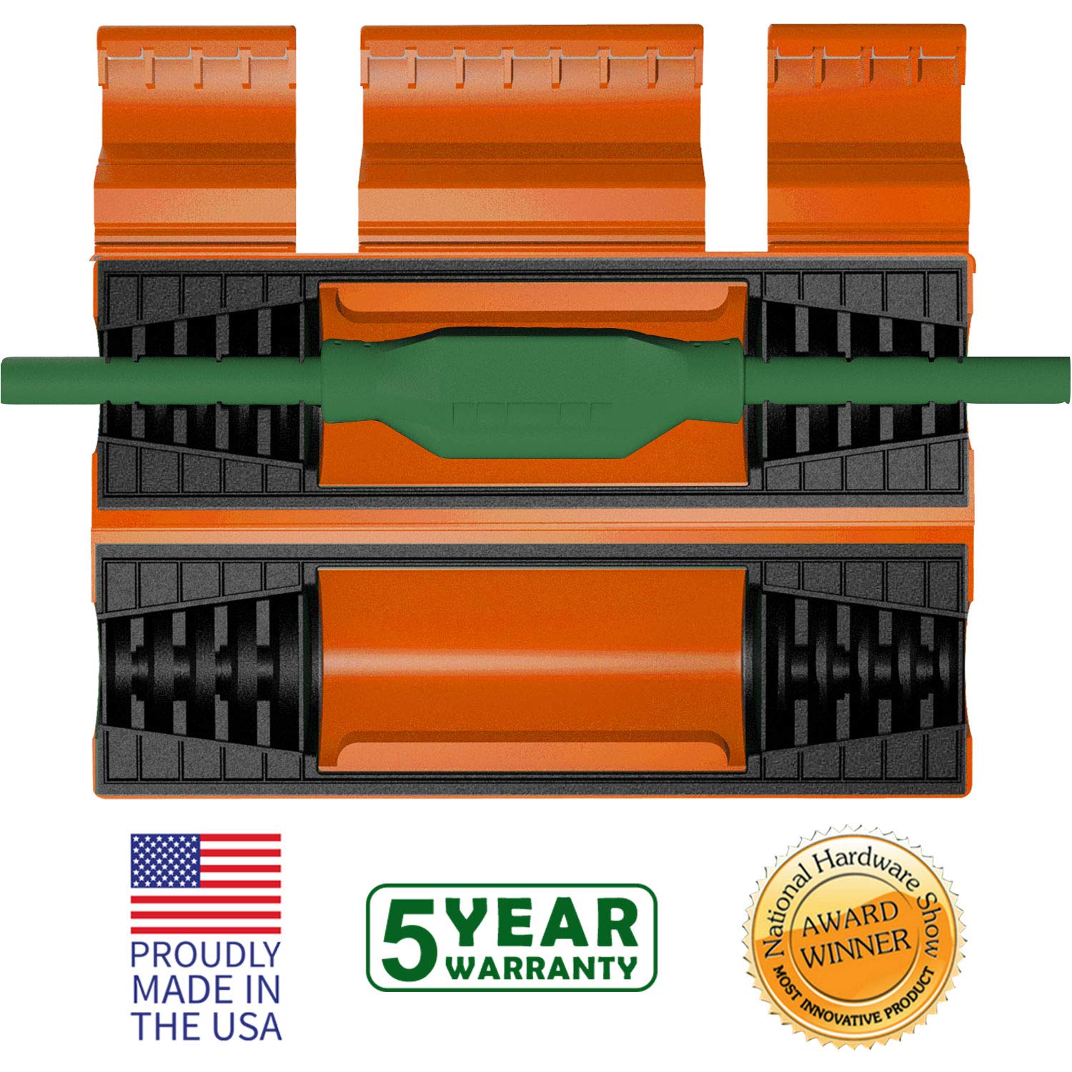 Twist and Seal Cord Protect Outdoor Weatherproof Extension Cord Safety Cover Plastic Orange