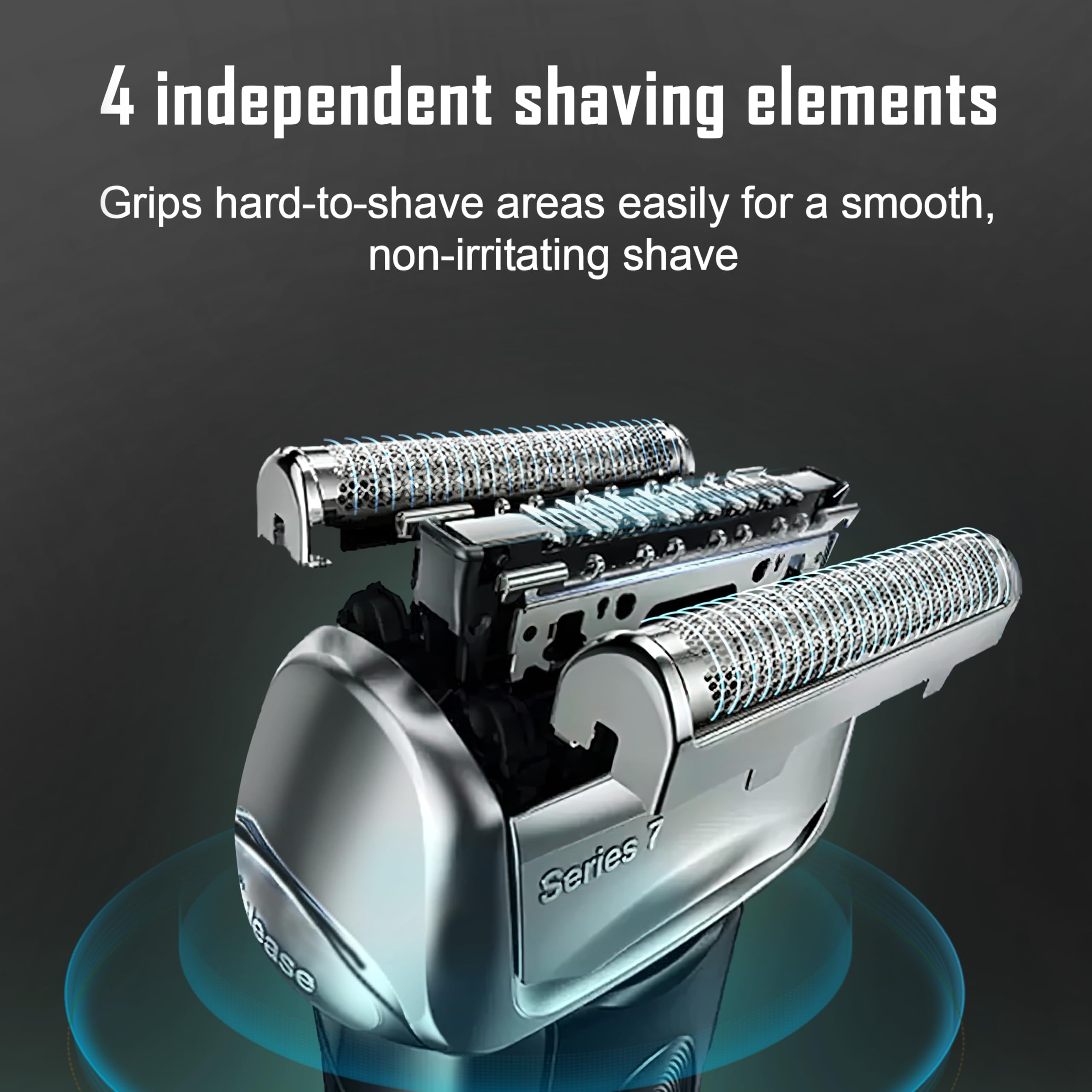 Replacement Head Compatible With Braun Electric Foil Shaver,70S Series 7, Compatible With Braun Series 7 790Cc 760Cc 750Cc 720 7