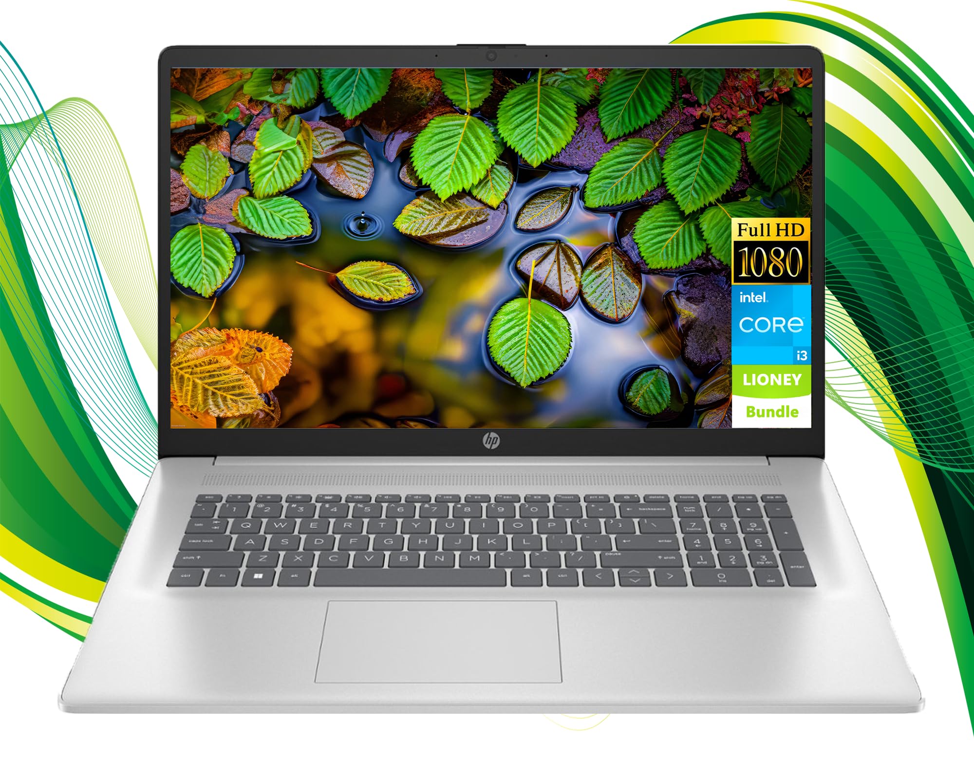 Hp Laptop Computer, 17.3 Fhd Display Laptops, Intel Core I3-1215U, 8Gb Ram 256Gb Ssd, Webcam, Bluetooth, Wi-Fi, Windows 11 Pro, 