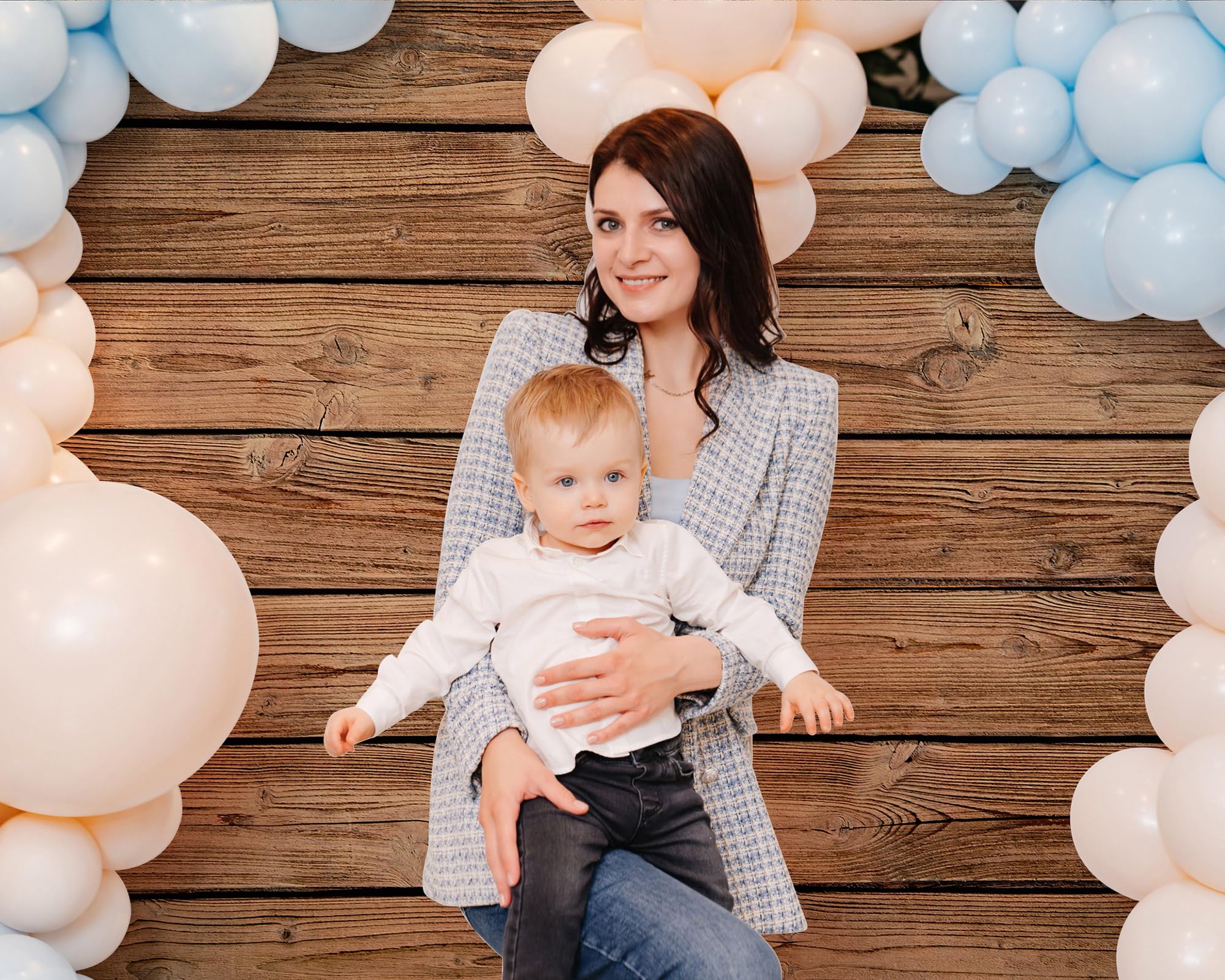 Buryeah 7 X 5 Ft Wood Backdrop Brown Wood Wall Background Wooden Rustic Photo Backdrop Fabric Polyester Photography Backdrop Sup