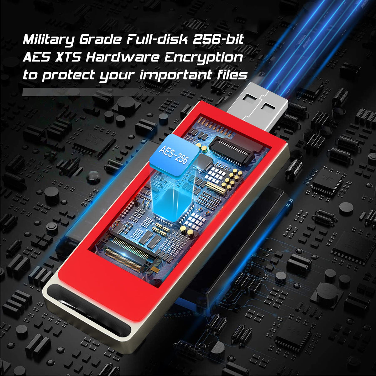 Innplus Secure Flash Drive 256 Bit, 32Gb Encrypted Usb Drive, Usb 3.0 ...