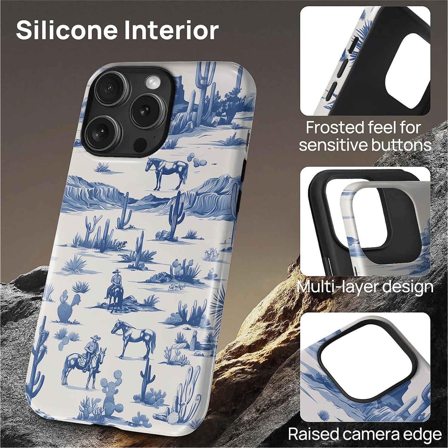 Fkbrcl4U For Iphone 14 Pro Max Case, Hybrid 2-Layer Silicone Protective Glossy Case For Magsafe For Iphone 14 Pro Max Western Co