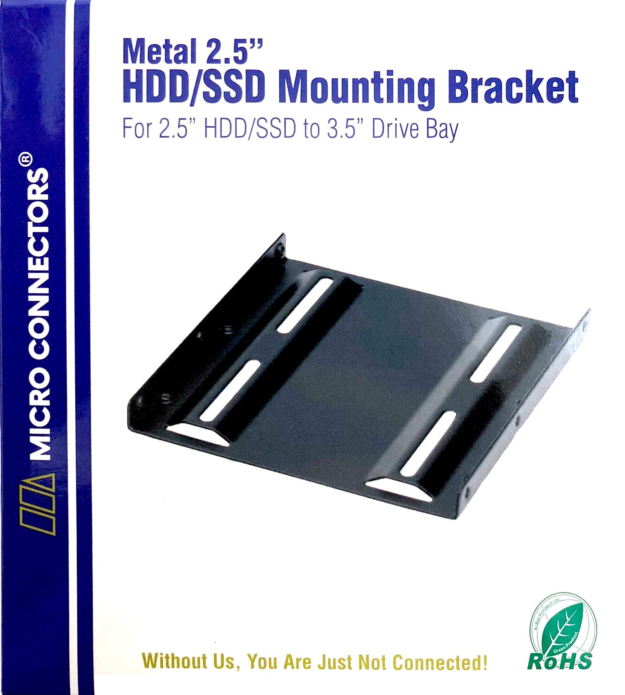 Micro Connectors Single 2.5'' Metal Hdd/Ssd Mounting Bracket Kit (L02 35250B)