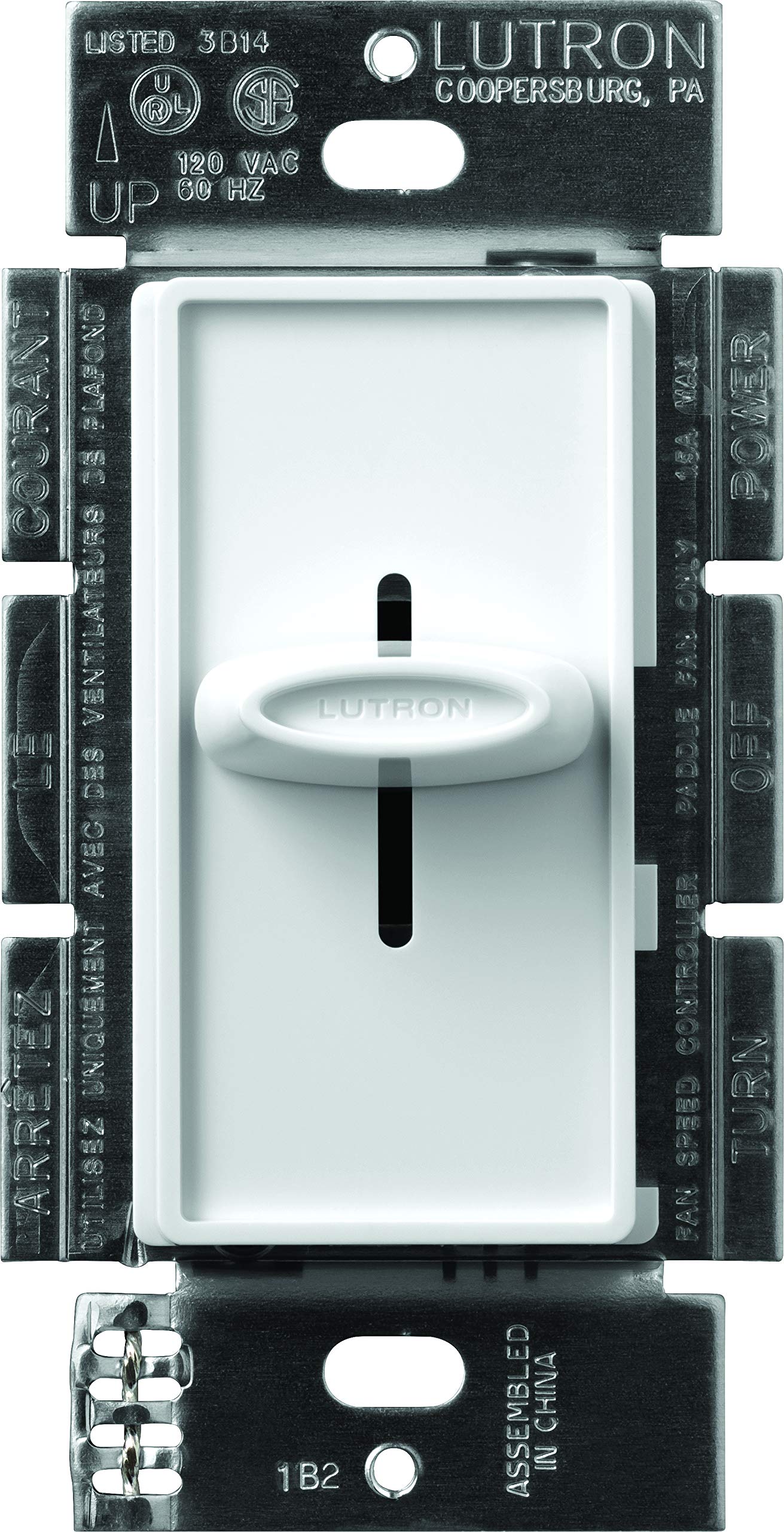 Lutron Electronics Co. Sfsq F Wh Skylark Fan Control, White