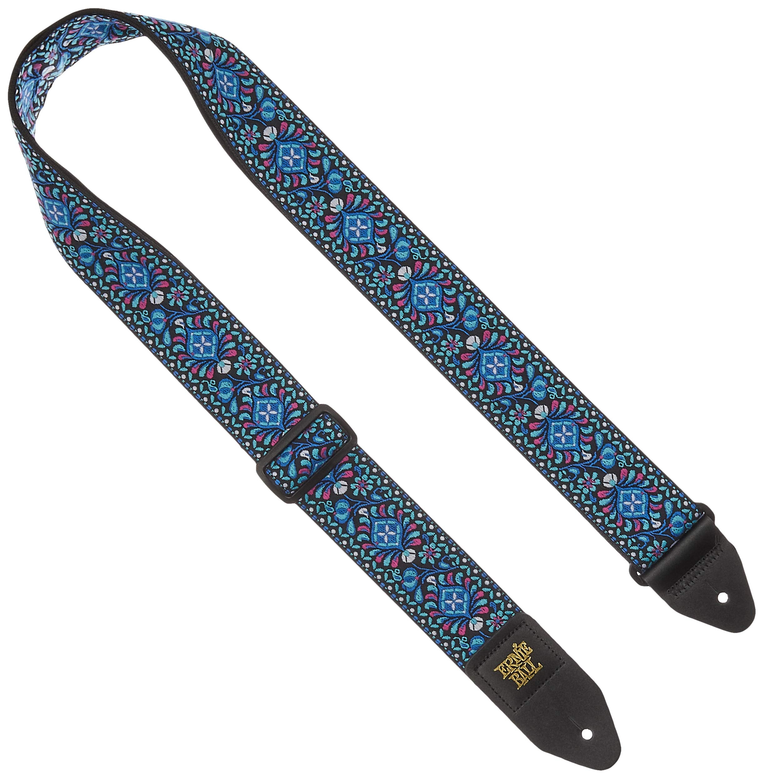 Ernie Ball Classic Jacquard Guitar Strap/Bass Strap - Indigo Orchid