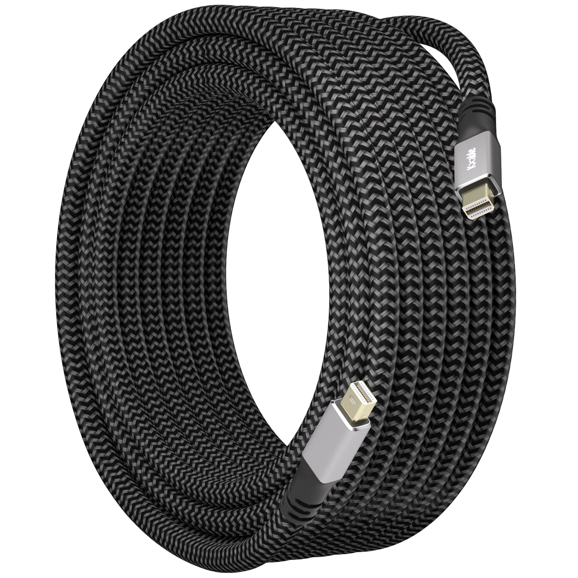 4K Mini Displayport To Mini Displayport Cable 20Ft, [4K@60Hz, Gold Plated Plugs, Nylon Braided], Mini Dp To Mini Dp Cable, Not T