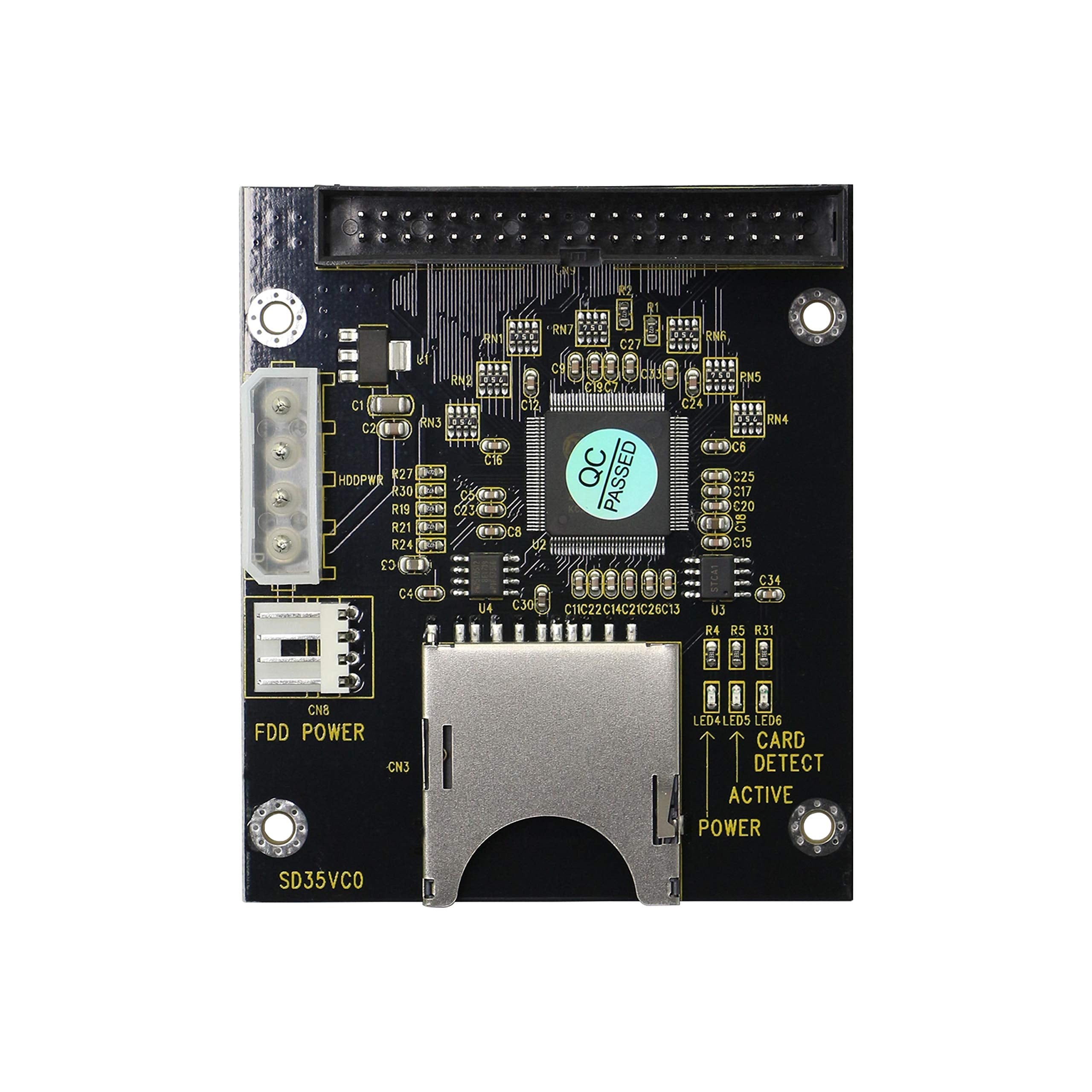Gintooyun Sd Sdhc Sdxc Mmc To 3.5'' 40Pin Male Ide Adapter Card Sd Memory Card To Ide Hard Disk Drive Adapter