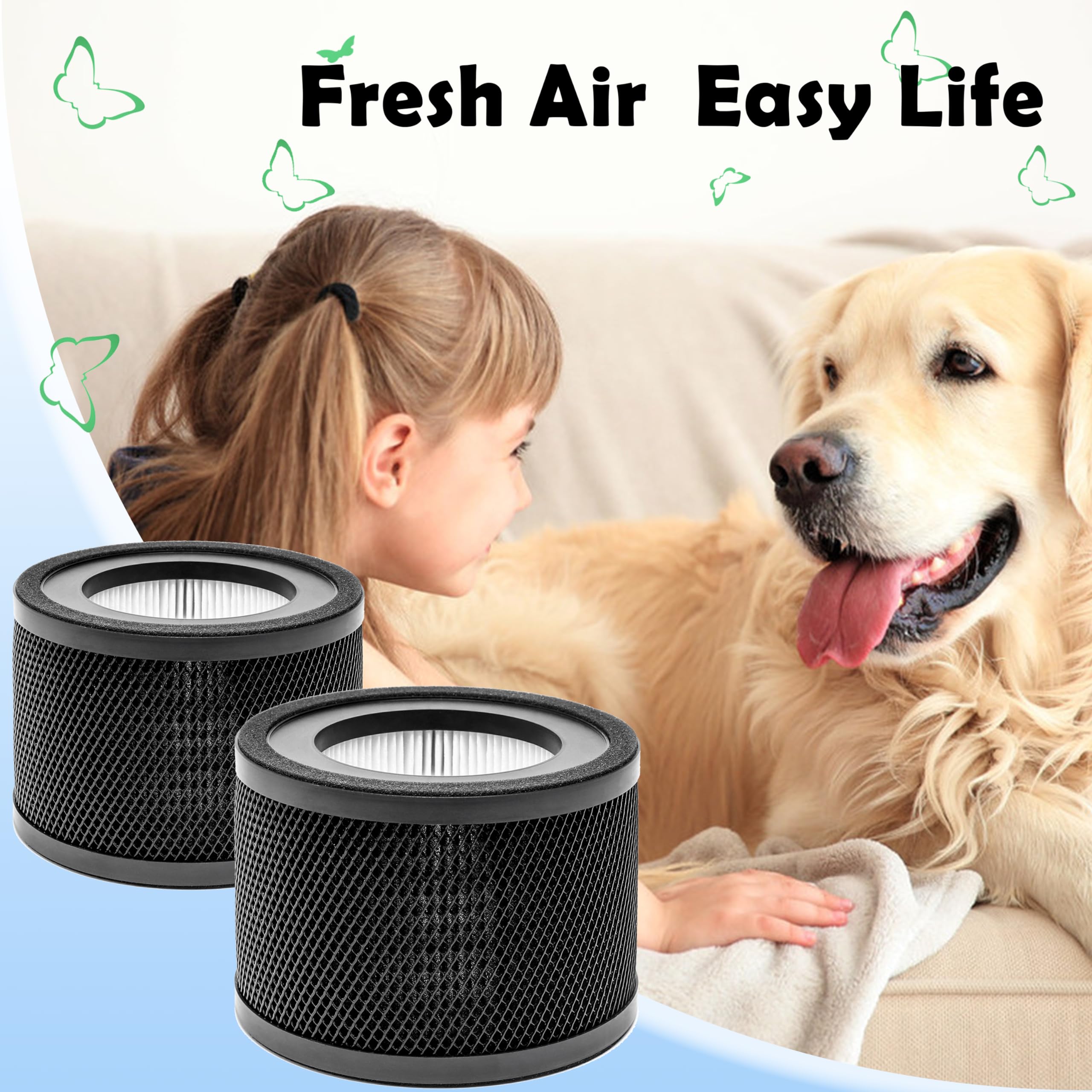 Wocase Tt Ap001 True Hepa Filter Replacement, Compatible With Taotronics Tt Ap001 And And Vava Va Ee014 Air Purifier, H13 True H