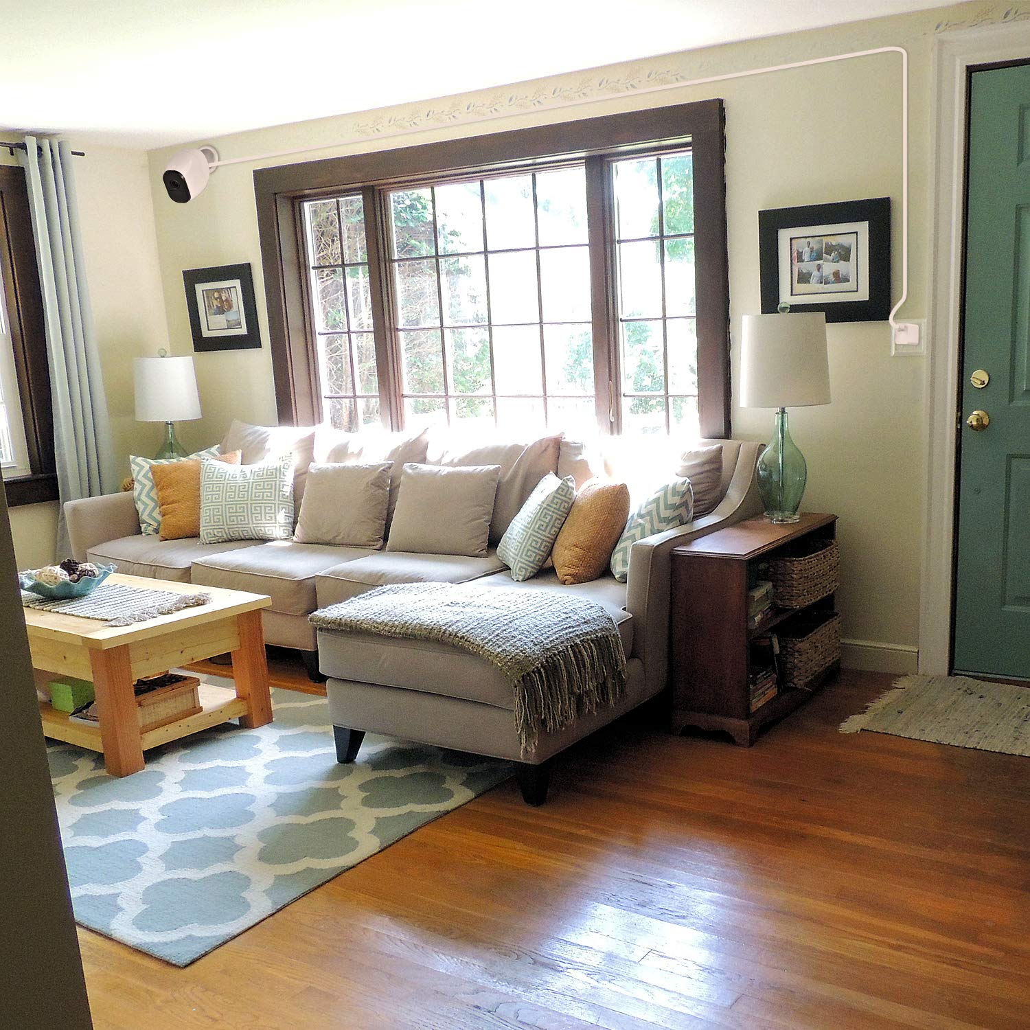 3Pack 30Ft Weatherproof Outdoor Power Cable For Arlo Pro And Arlo Pro 2, With Quick Charge 3.0 Power Adapter Charger Continuously Charging Your Camera (White)