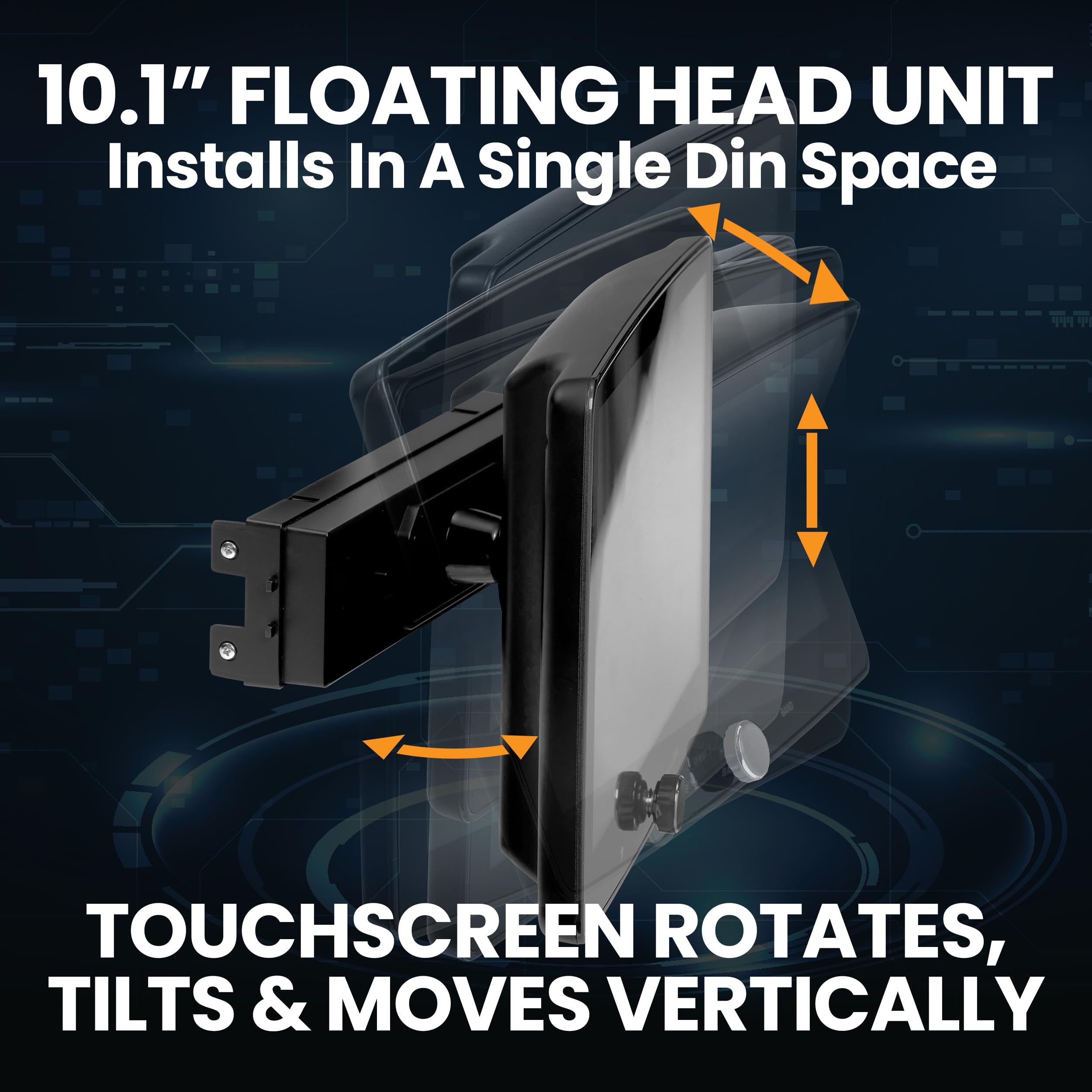 Boss Audio Systems Bcpa10 Car Stereo   Apple Carplay, Android Auto, Single Din, 10.1 Inch Touchscreen, Bluetooth, No Cd Dvd Play