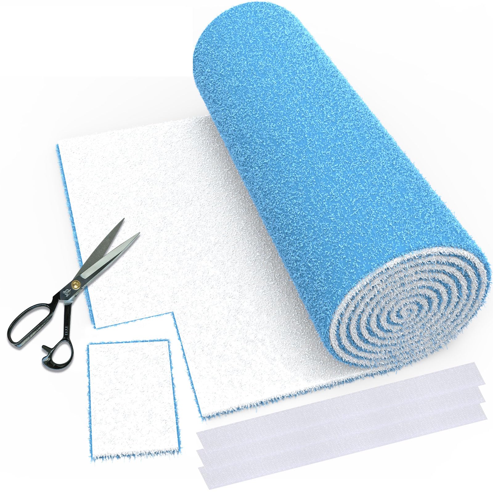 Air Vent Filters, 20 x 140 Cut to Fit Filter Material (80+ Filter), MERV 8 HVAC Furnace Vent Filters for Home, Floor, Ceiling, G
