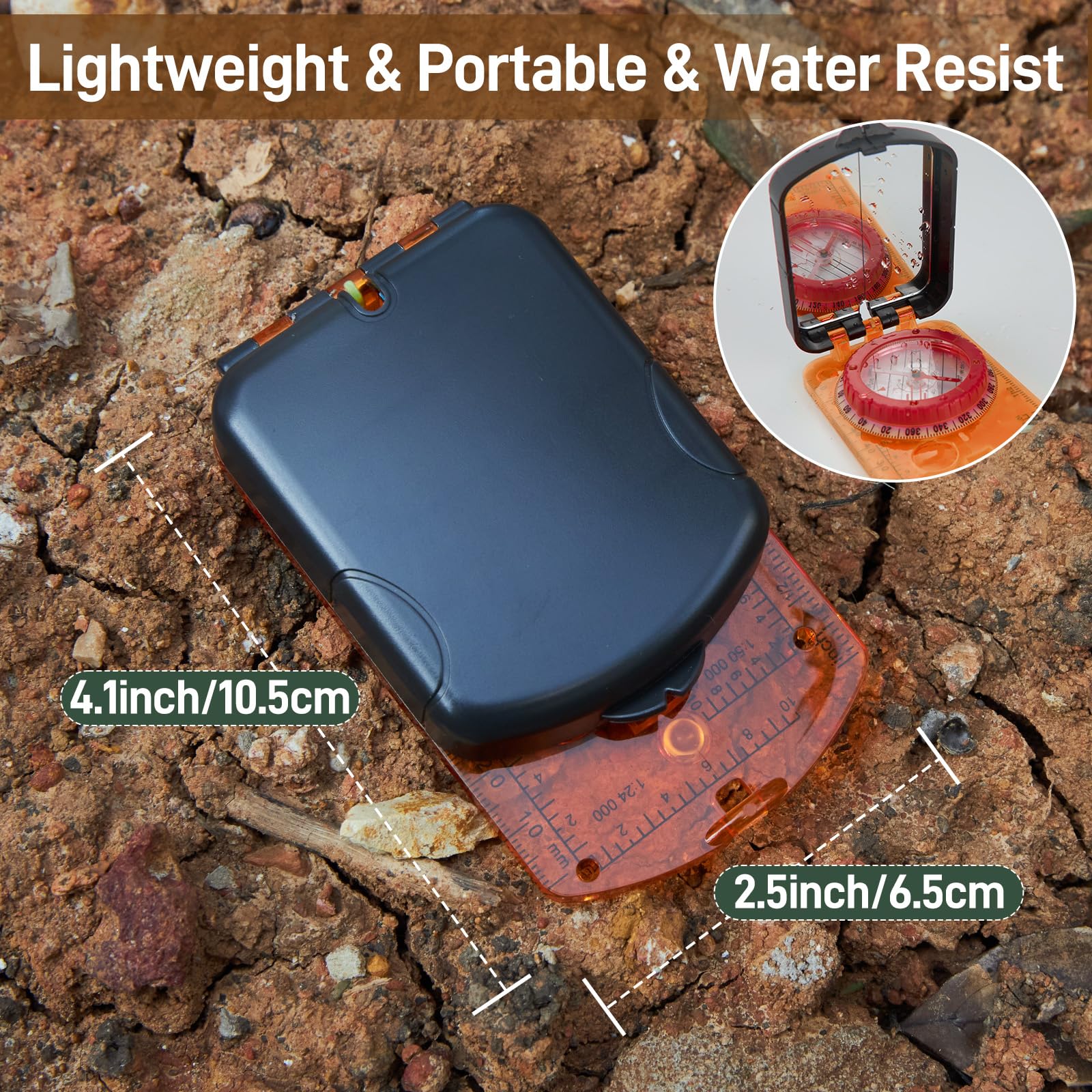 Compass, Sportneer Compass Hiking Survival Compass With Mirror Orienteering Compass Boy Scout Compass For Kids Gifts Hiking Camp