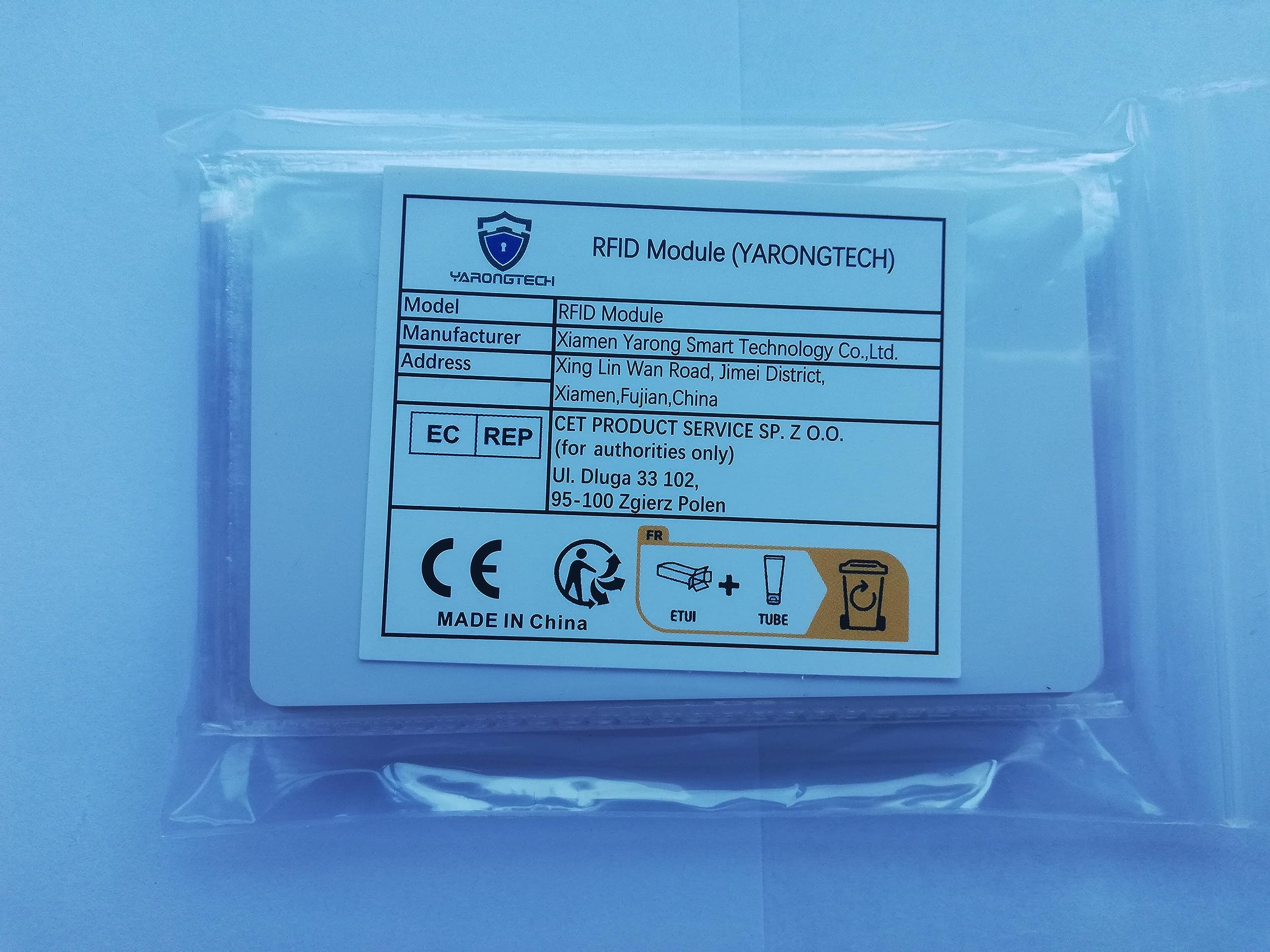 Yarongtech Rfid 125Khz Em4305 Blank White Cards Writable Rewrite Plastic Cards (Pack Of 10)