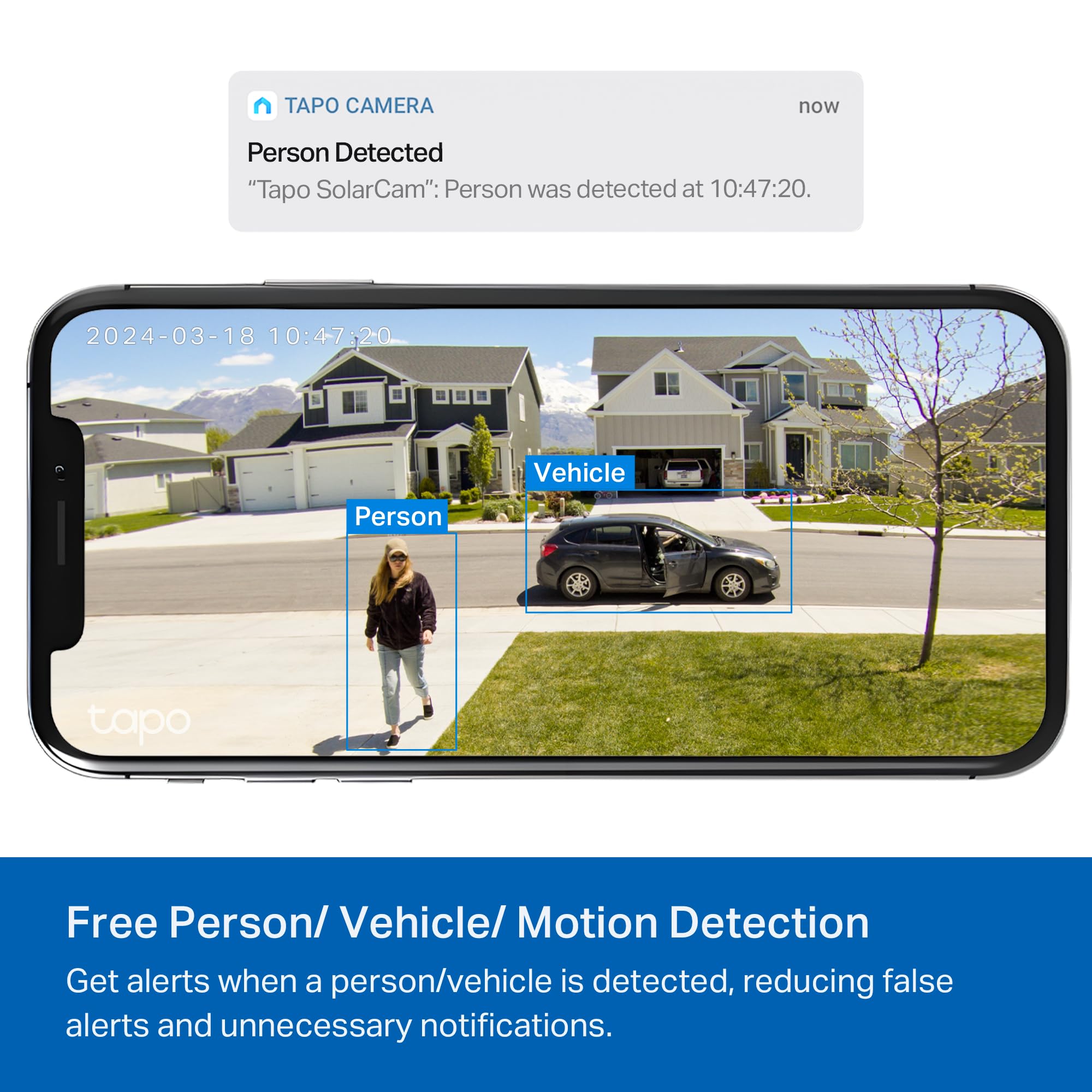 Tp Link ???????? Solarcam C402 Kit, Outdoor Battery Camera W/Solar Panel Base, Wireless, 1080P, Free Person/Vehicle Detection, S