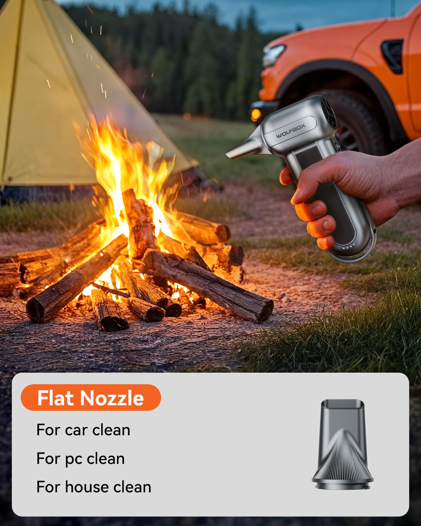 Wolfbox Mf100 Electric Air Duster - Replaceable Nozzle Accessory