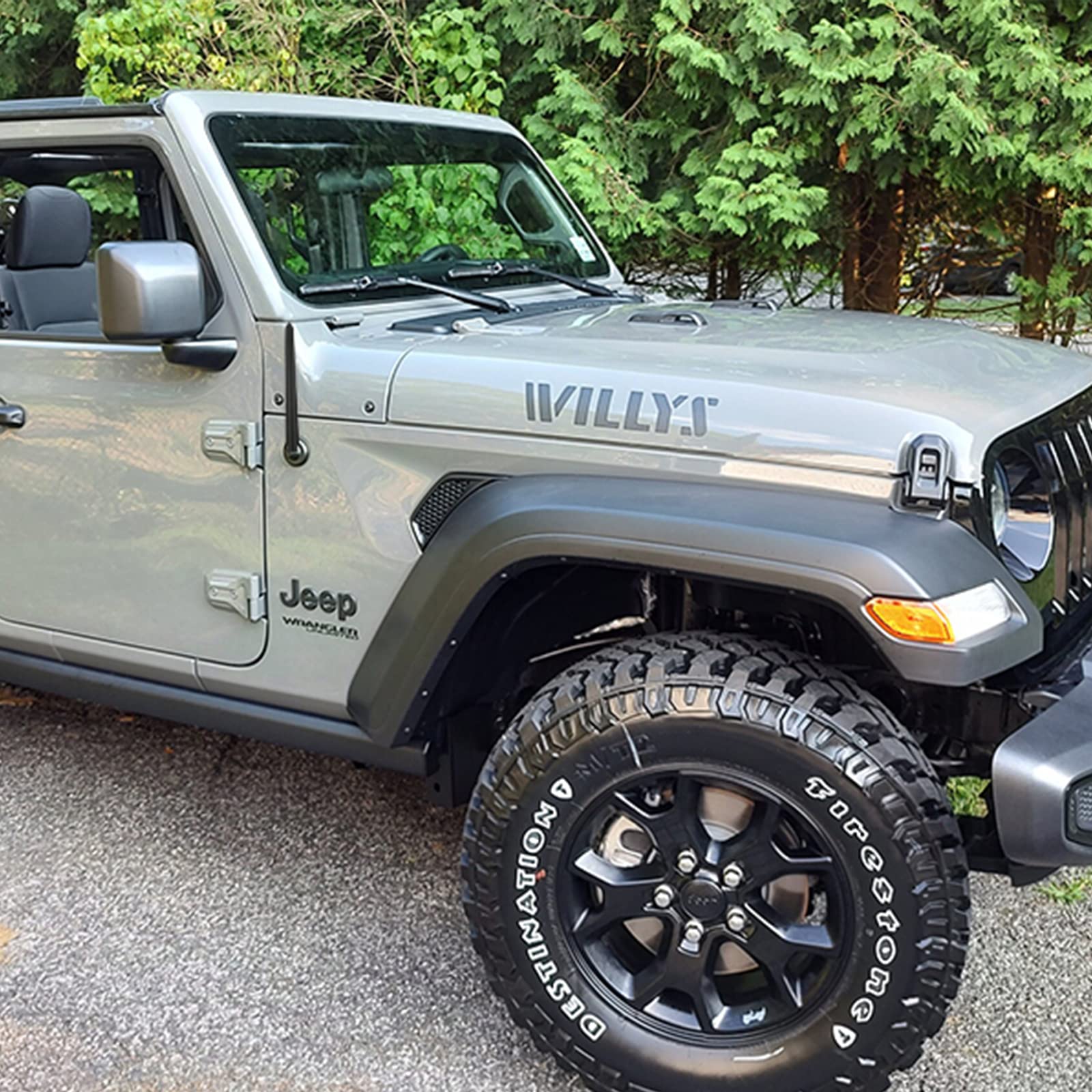 Short Antenna Compatible With Jeep Wrangler Gladiator Accessories 2007 2024 Antenna Replacement 6.5 Inch For Jeep Jk Jl Jt Sahar